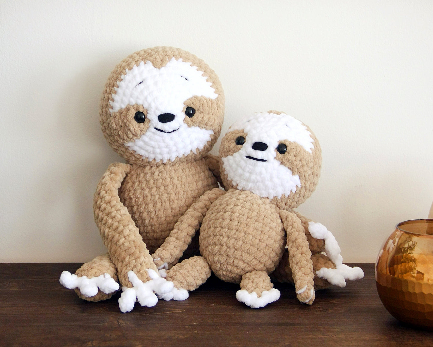 Mom & baby Sloth CROCHET PATTERN