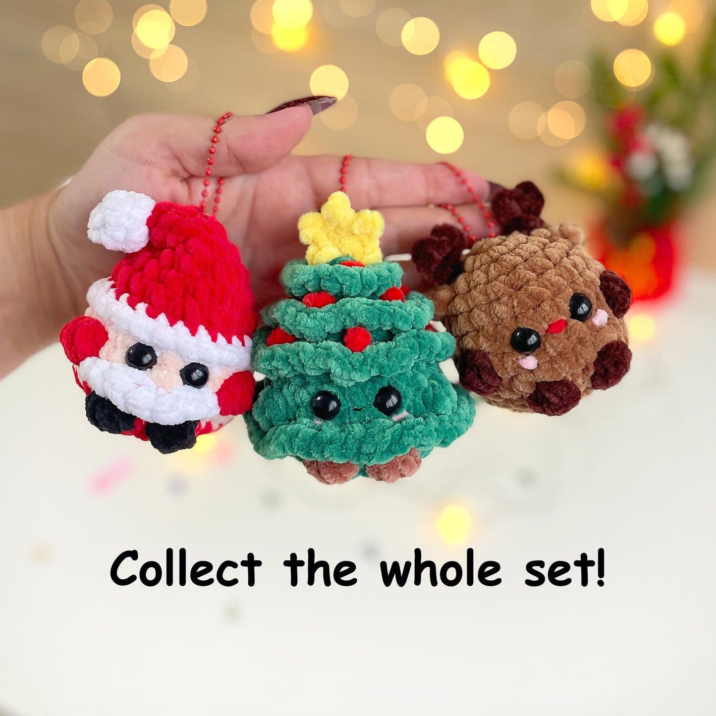 Santa Keychain Crochet Pattern - No Sew