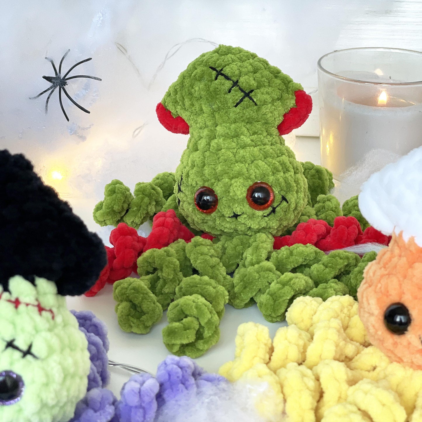 Halloween Squids CROCHET PATTERN - No Sew