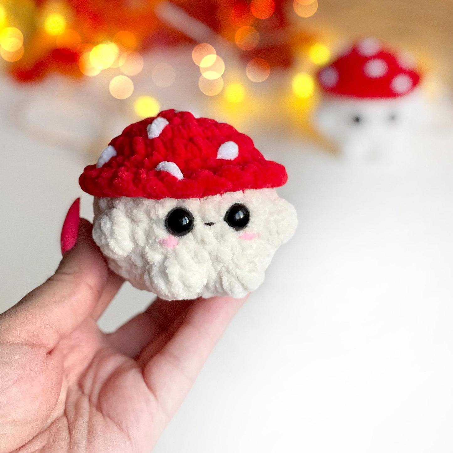 Mushroom Crochet PATTERN - No Sew