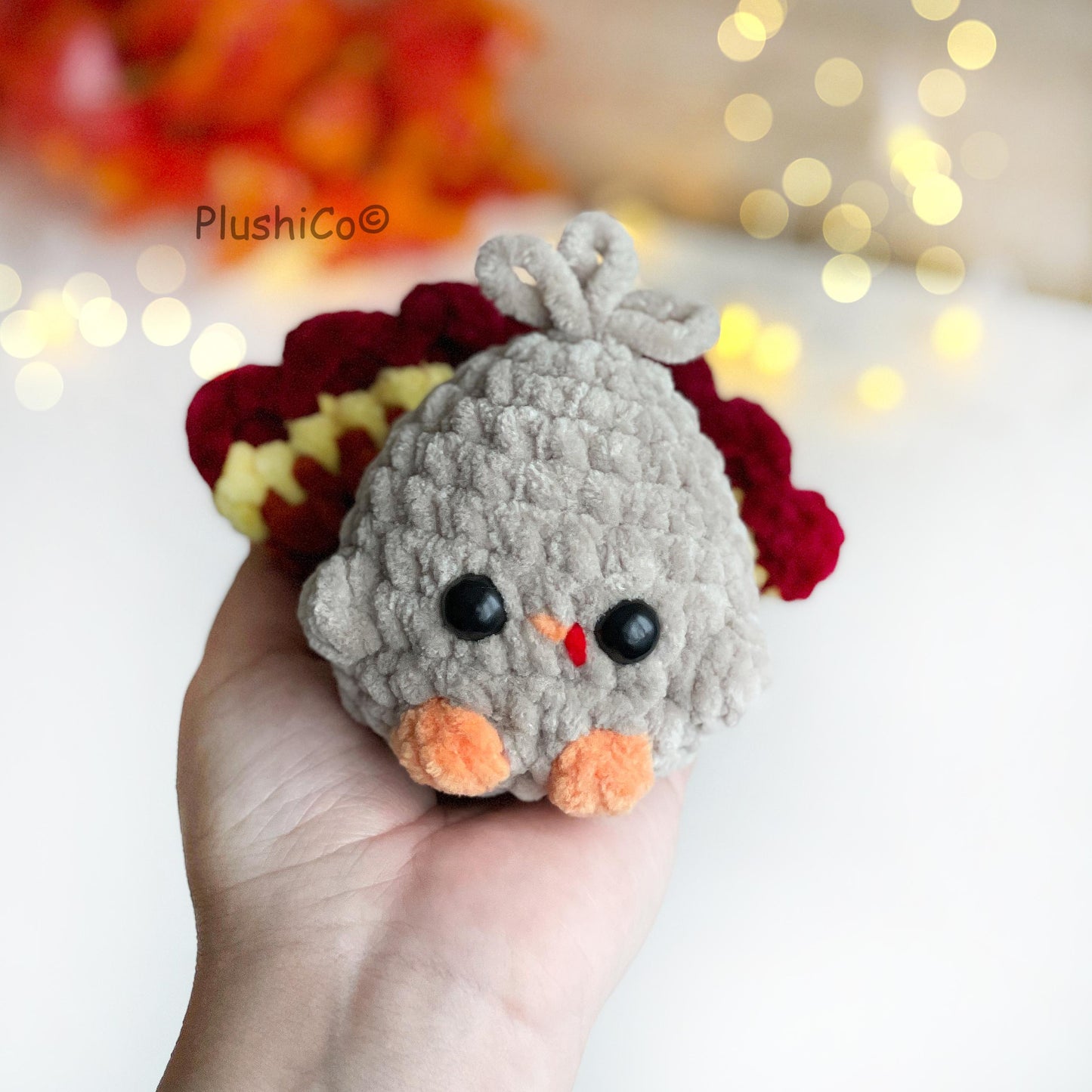 Turkey Crochet PATTERN - Low Sew
