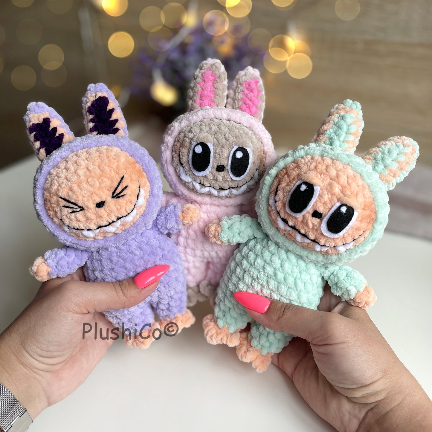 Häkelanleitung Lächelnder Hase (Labubu Fan Art)