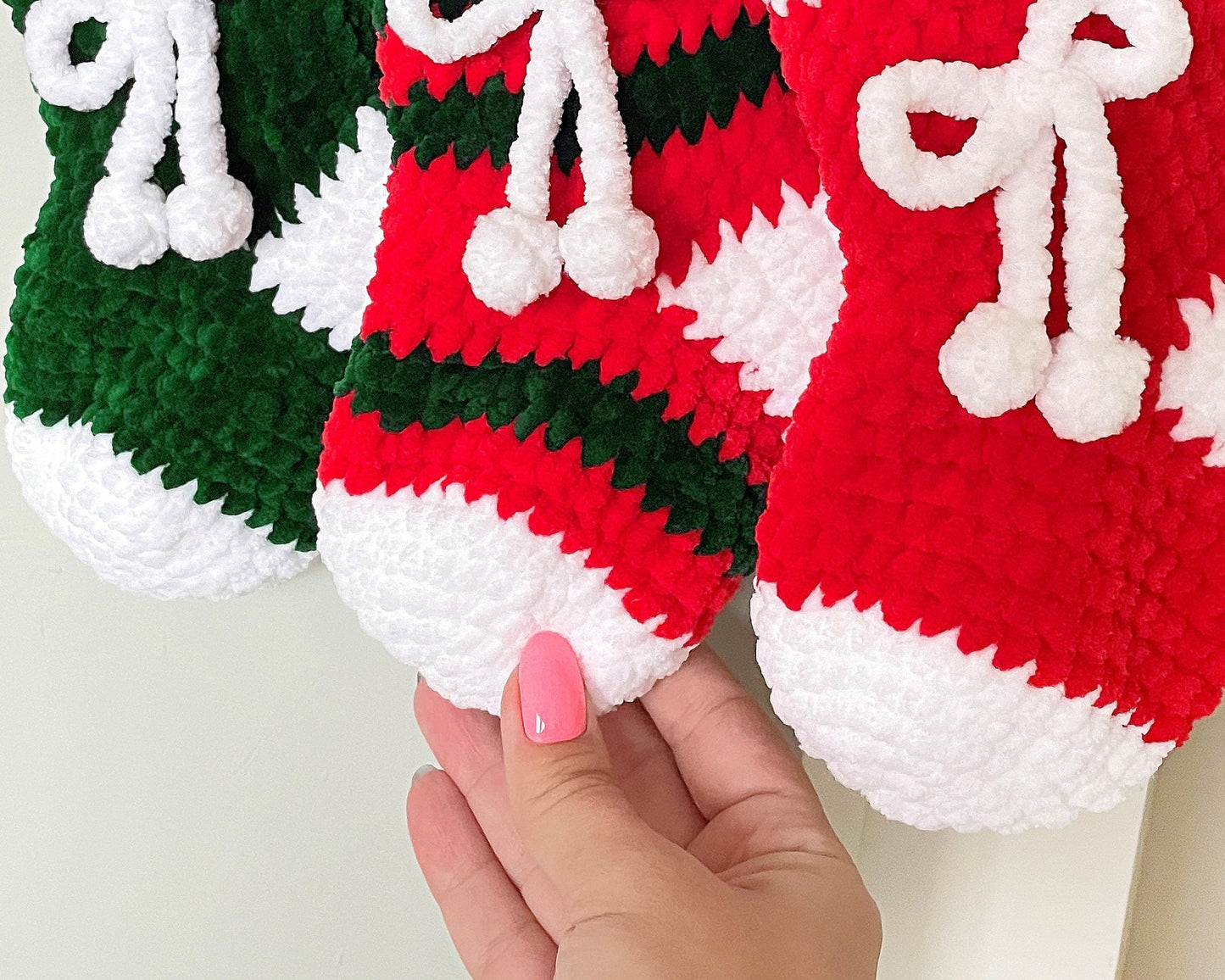 Christmas Stocking CROCHET PATTERN - No Sew