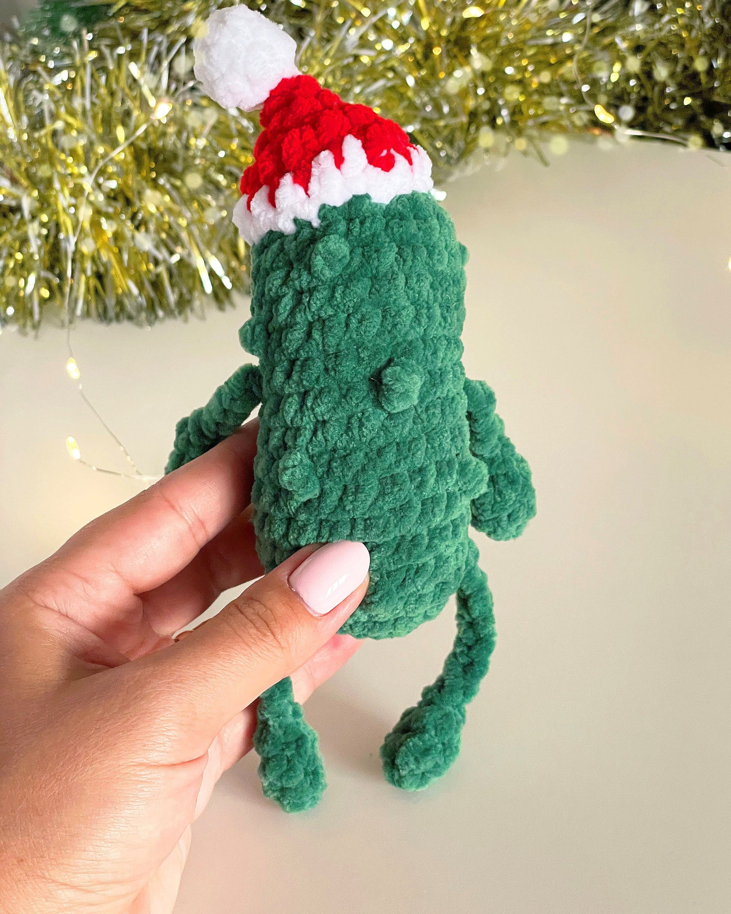 Weihnachtsgurke HÄKELANLEITUNG - Wenig Nähen (Kopie)