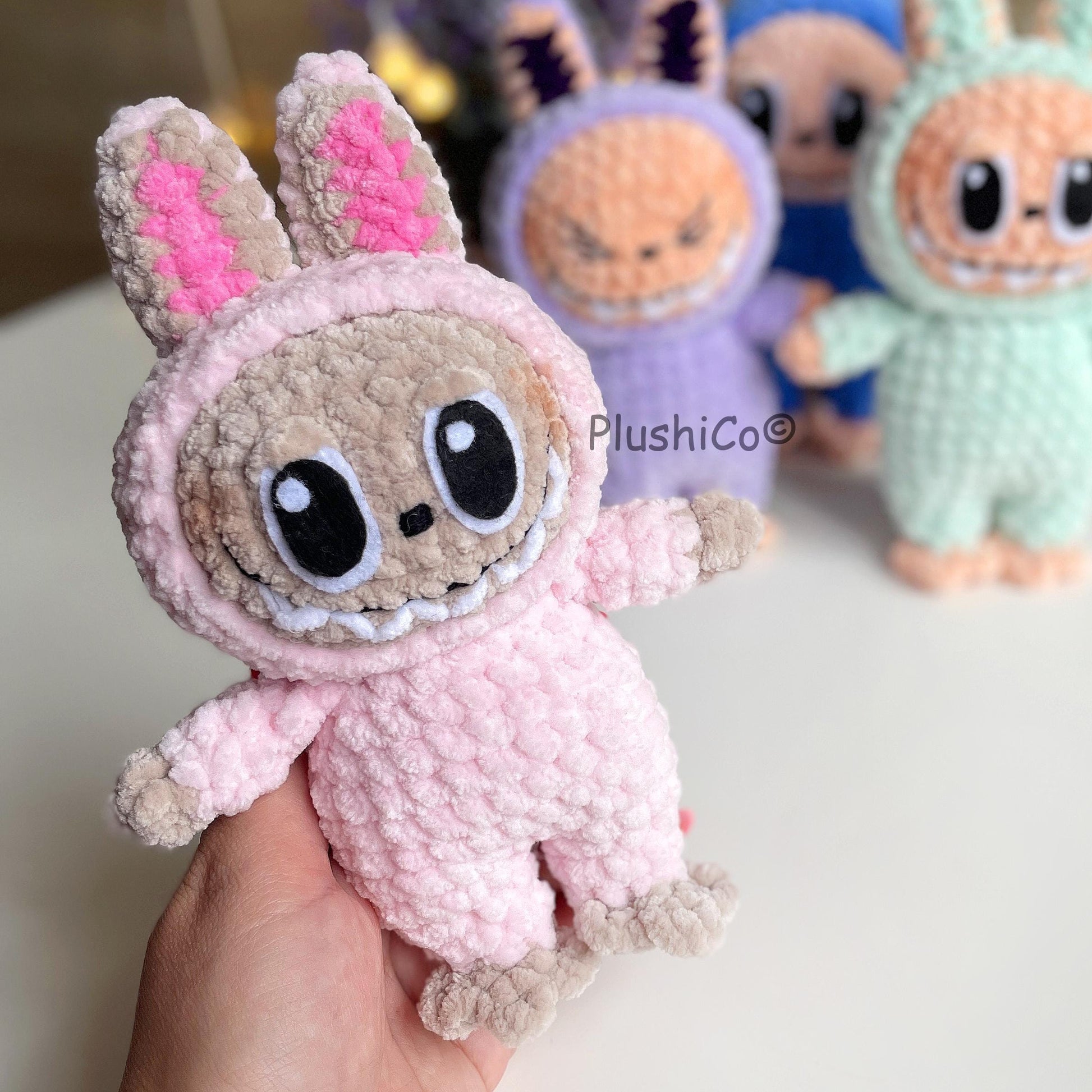 Labubu-Inspired Bunny Crochet Pattern Bundle