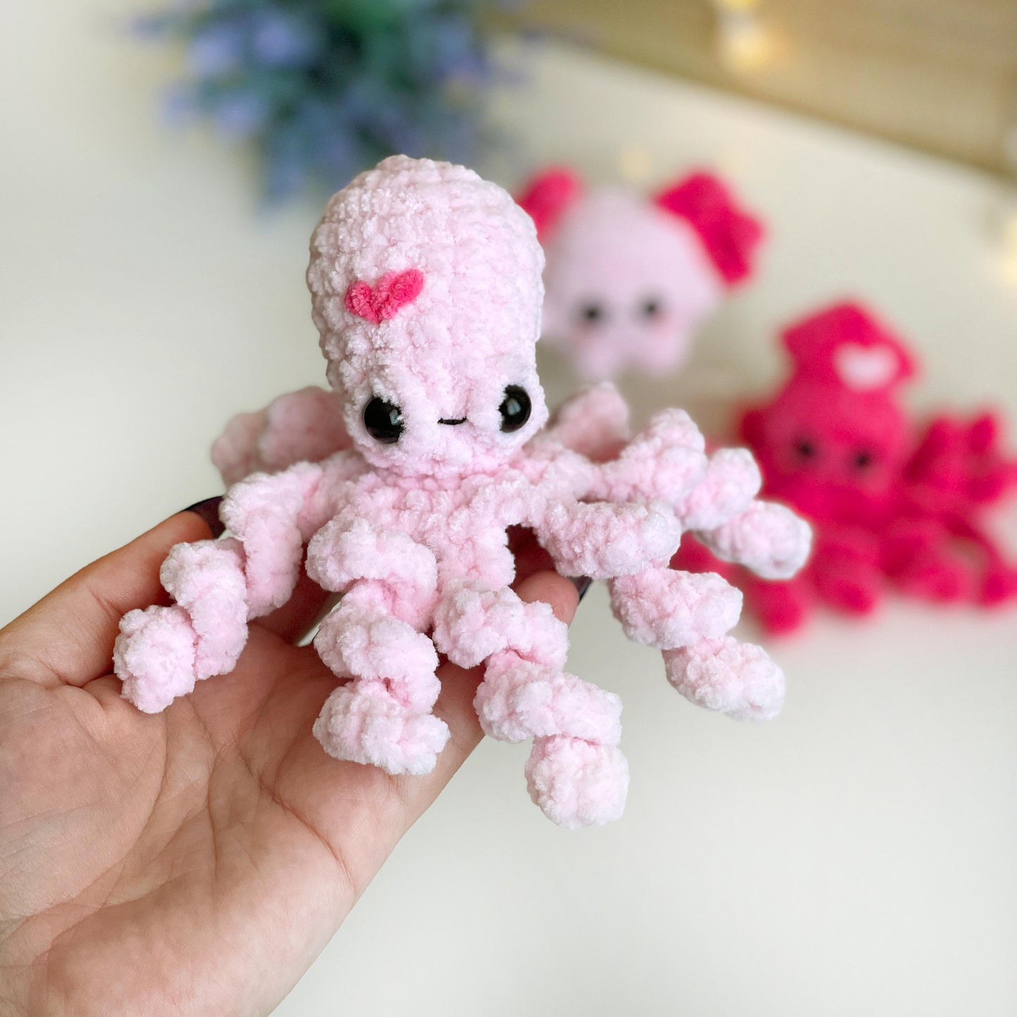 Octopus, Squid, Axolotl CROCHET PATTERNS 3-in-1 - No Sew