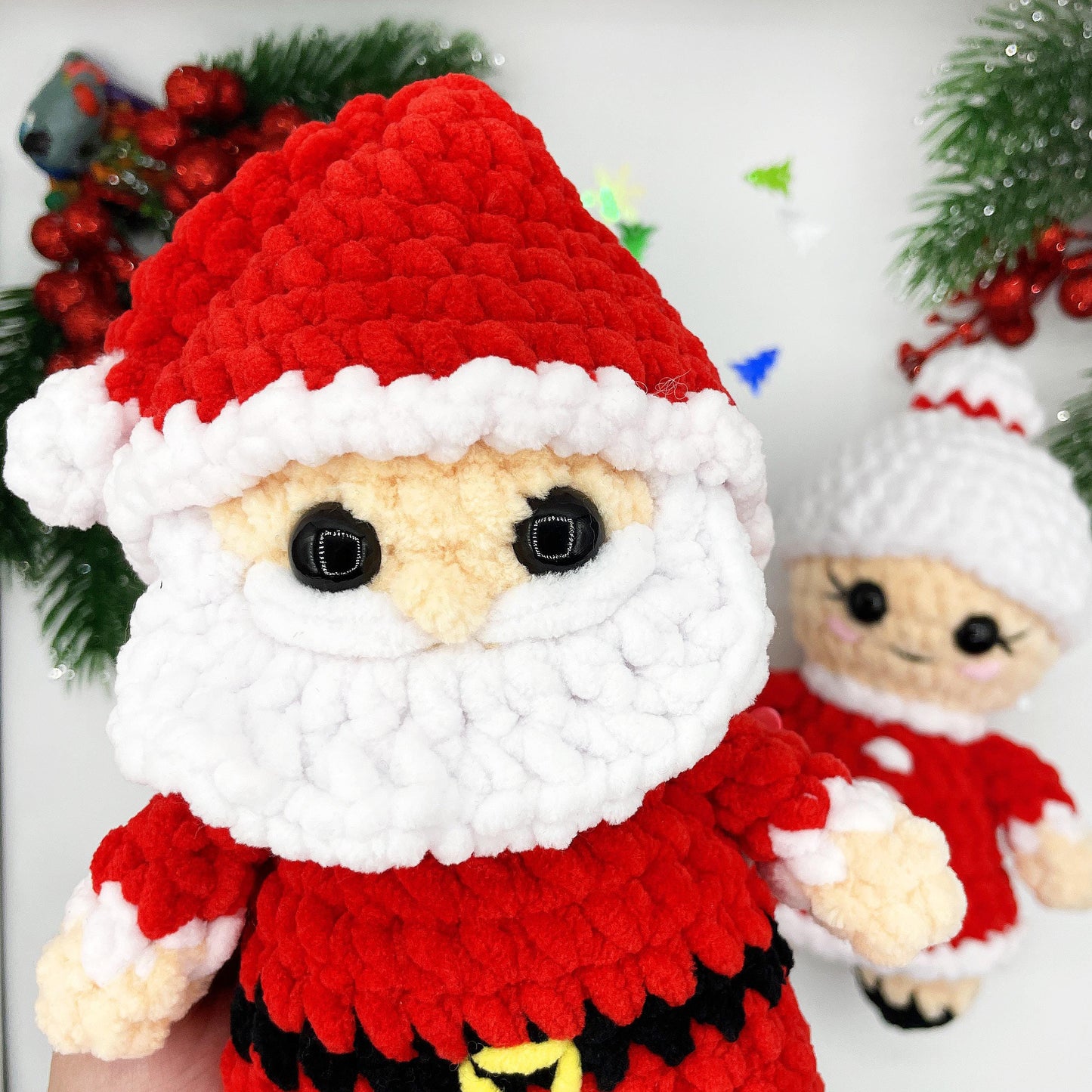 Santa & Mrs. Claus Crochet PATTERNS - Low Sew