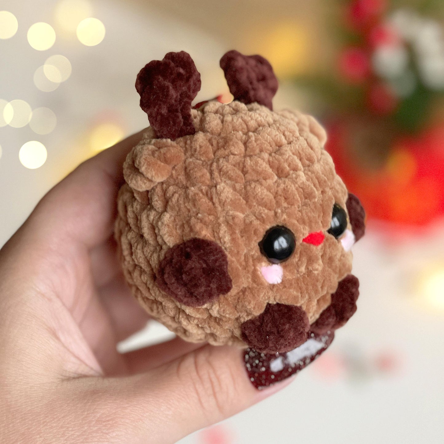 Reindeer Keychain CROCHET PATTERN - No Sew