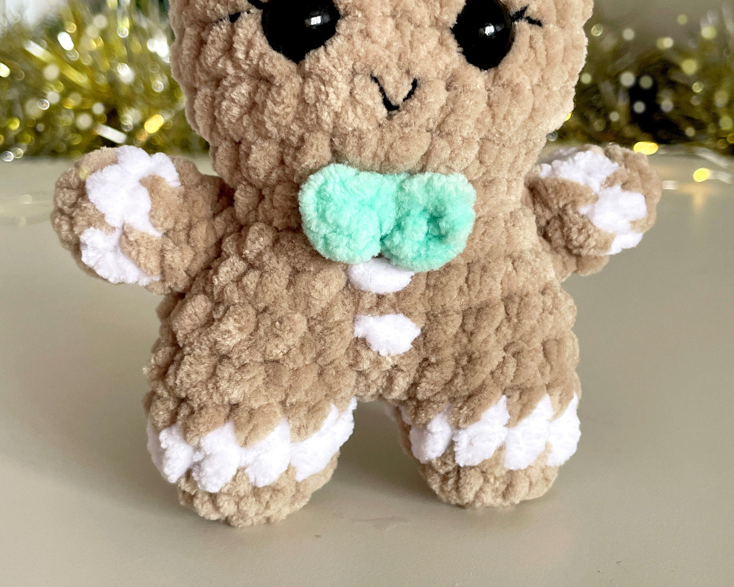 Gingerbread Man CROCHET PATTERN - Low Sew