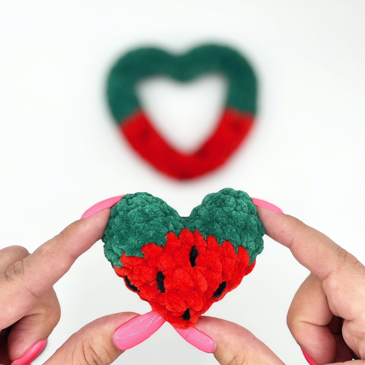 Matching Fruit Hearts CROCHET PATTERN - Low Sew