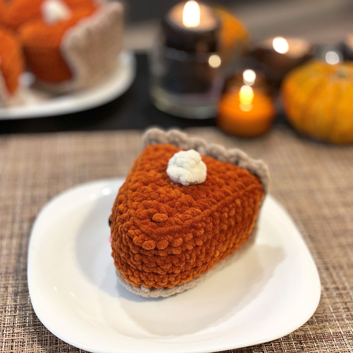 Pumpkin pie slice CROCHET PATTERN - Low Sew