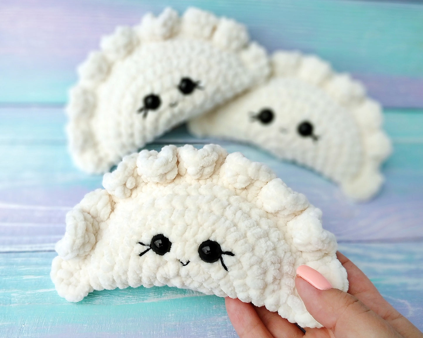 Dumpling (Pierogi) Crochet Pattern - NO SEW