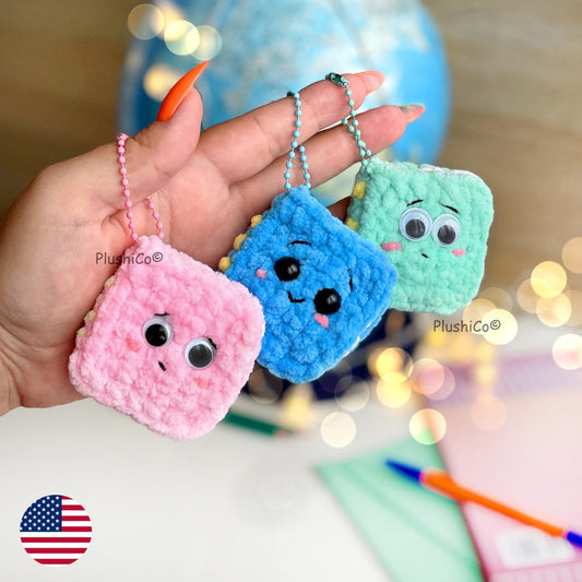 Notebook Keychain Crochet Pattern - Low Sew