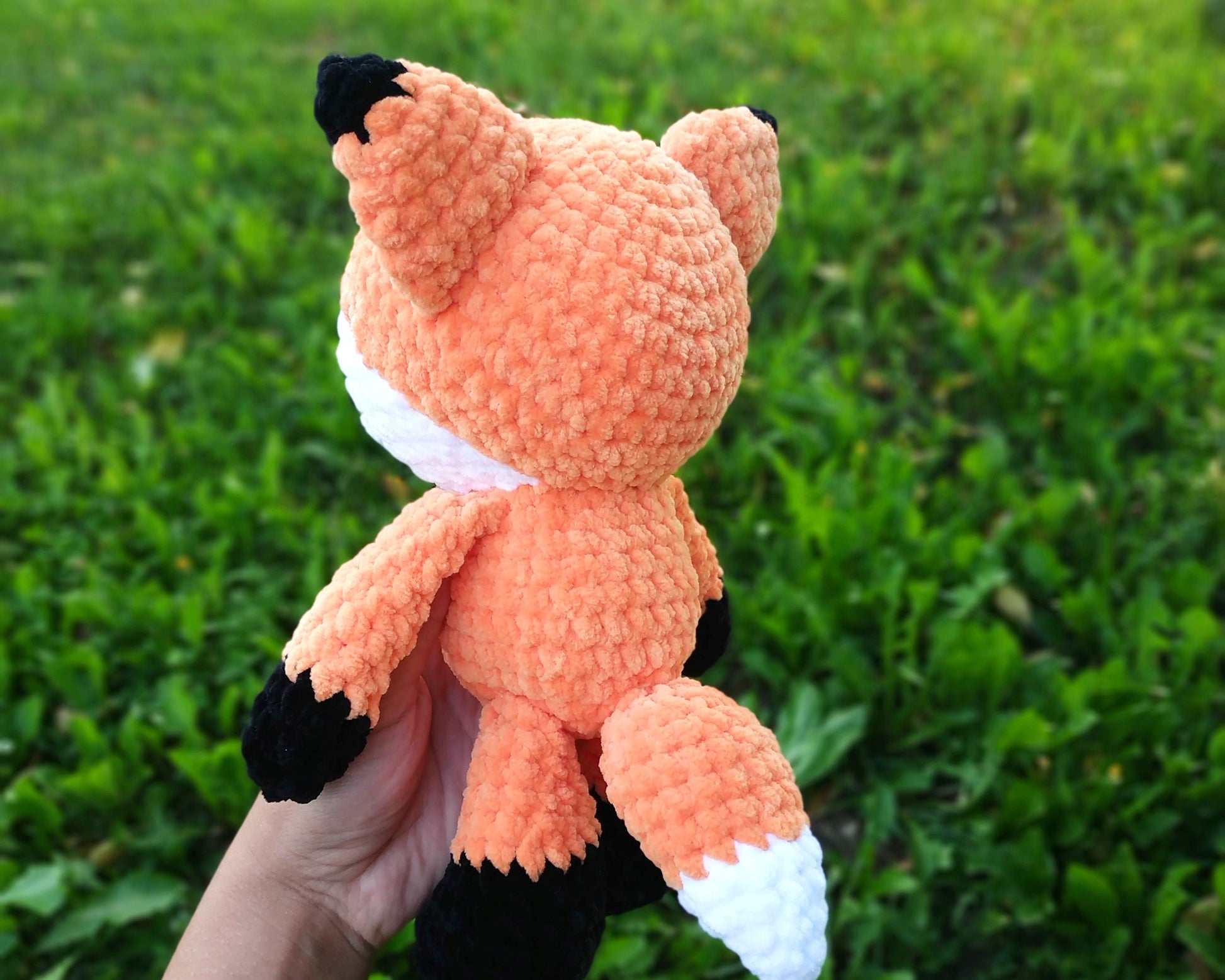 Fox Crochet PATTERN, Amigurumi Woodland Animals, Stuffed Plush Toy, Chunky yarn PDF, Nursery Decor Plushie, Baby Shower Handmade Gift Idea