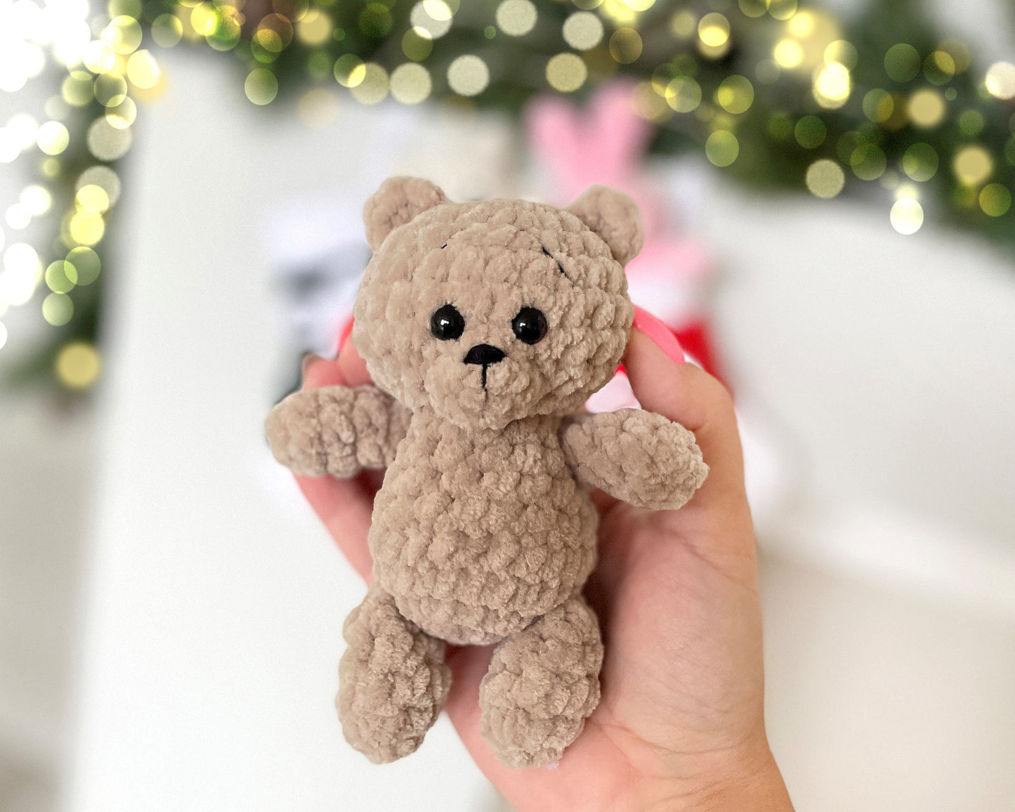 Bear, Bunny, Cat in Christmas Stockings