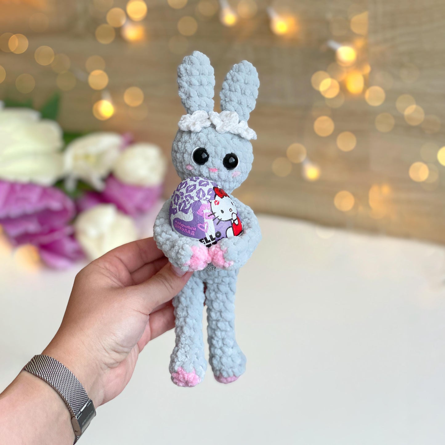 Bunny Candy Holder Crochet Pattern
