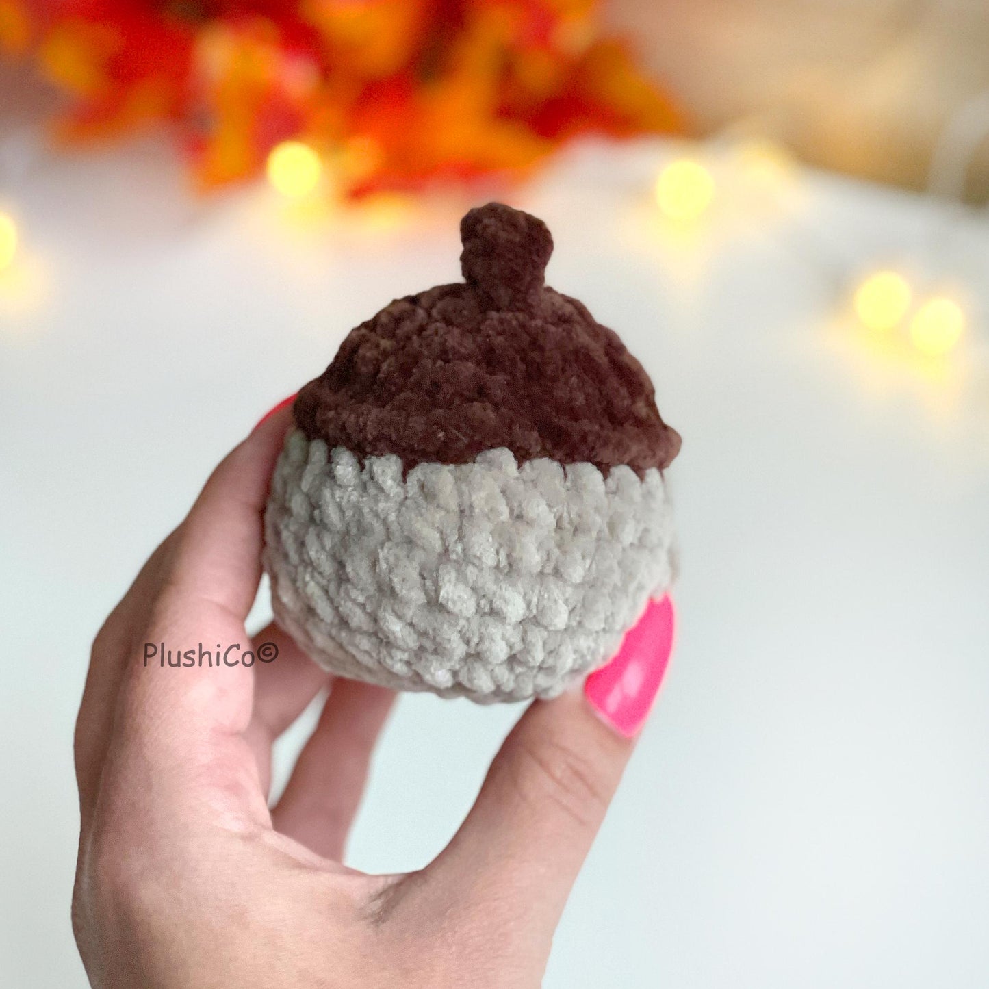 Acorn Crochet PATTERN - No Sew