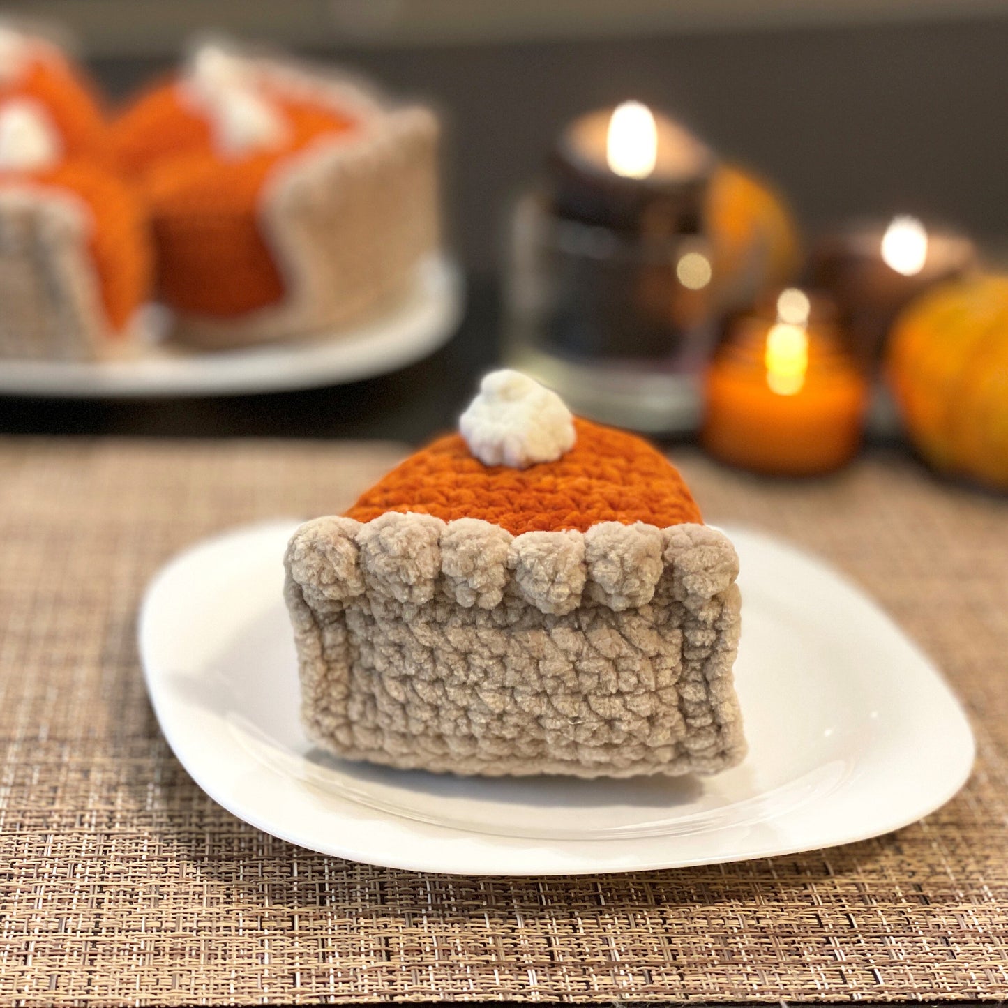Pumpkin pie slice CROCHET PATTERN - Low Sew