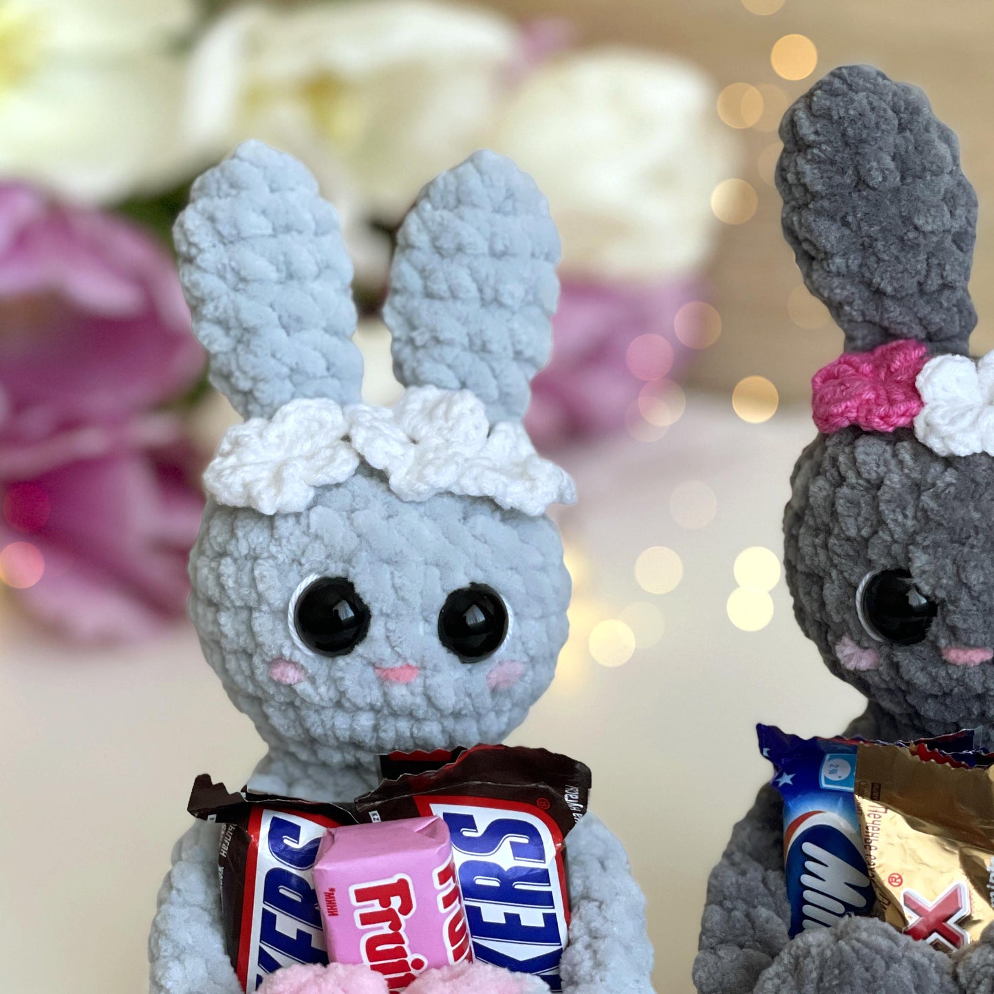 Bunny Candy Holder Crochet Pattern