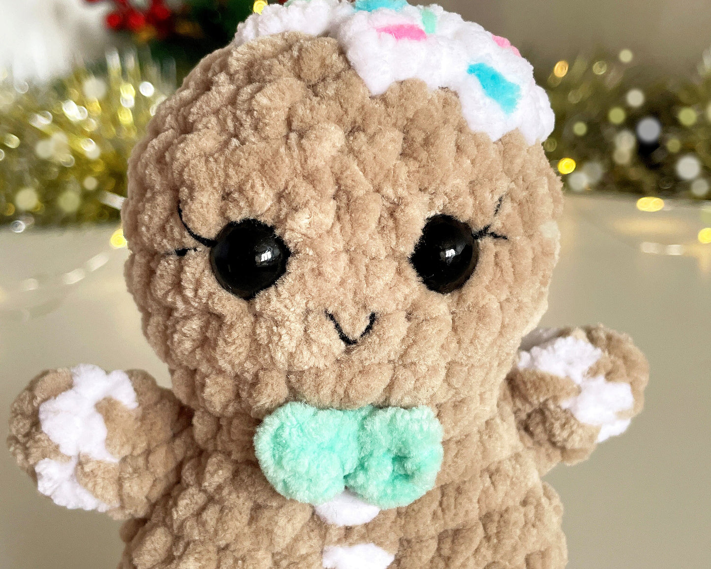 Gingerbread Man CROCHET PATTERN - Low Sew