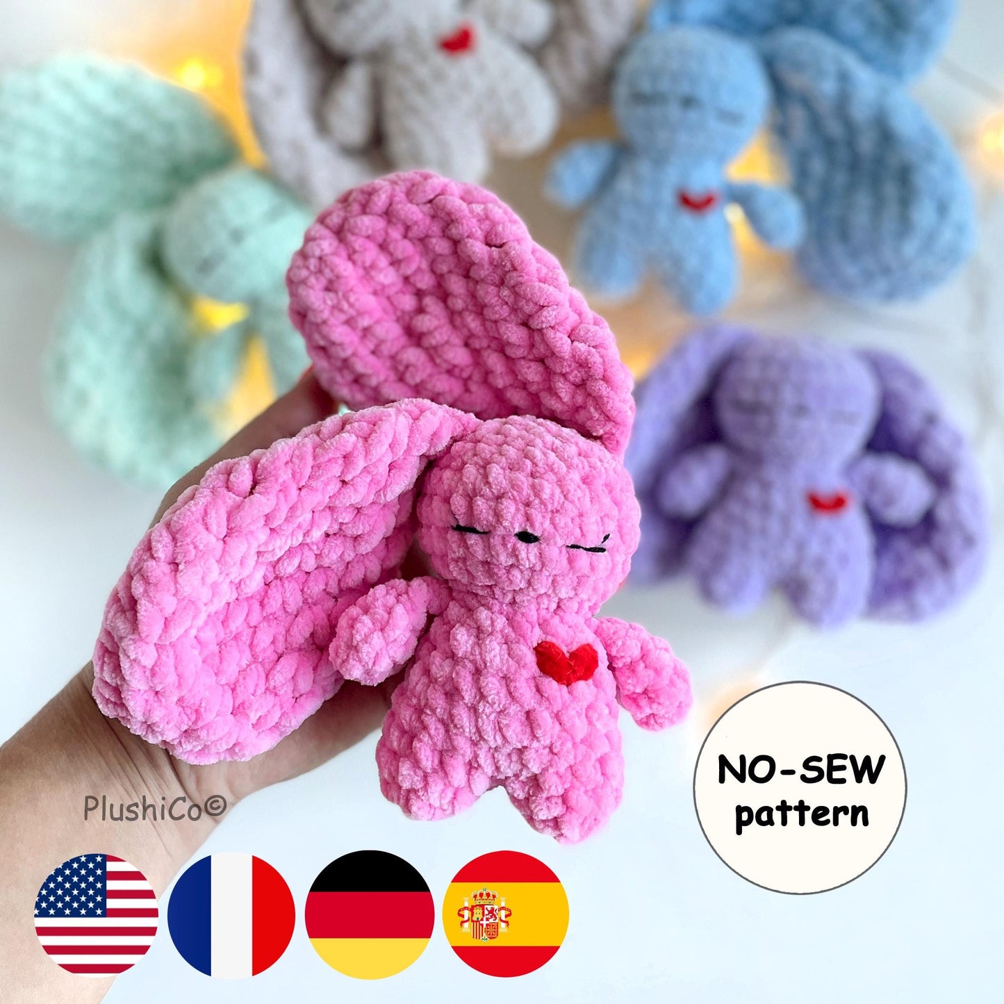 Bunny Crochet Pattern - NO SEW