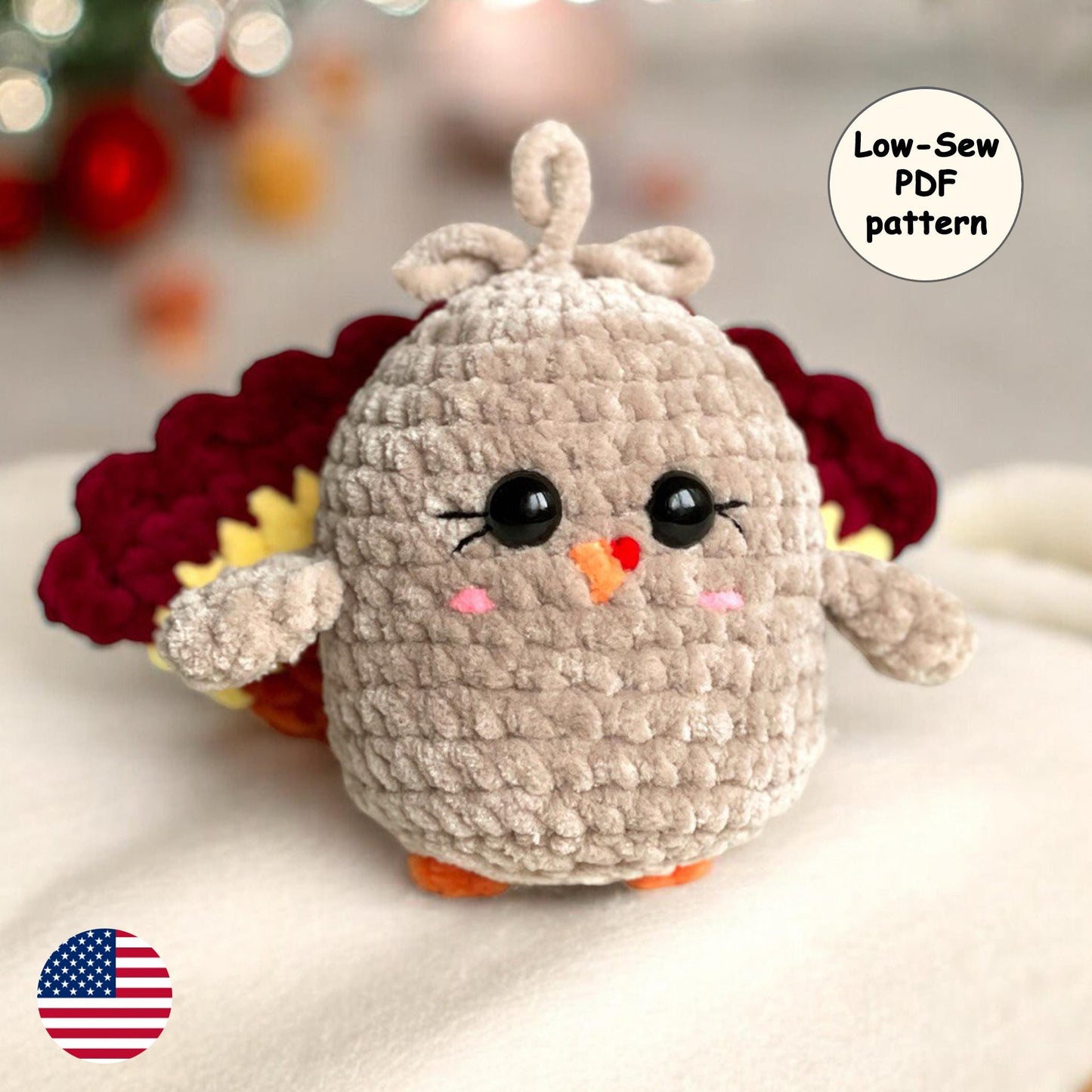 Turkey Crochet Pattern - Low Sew