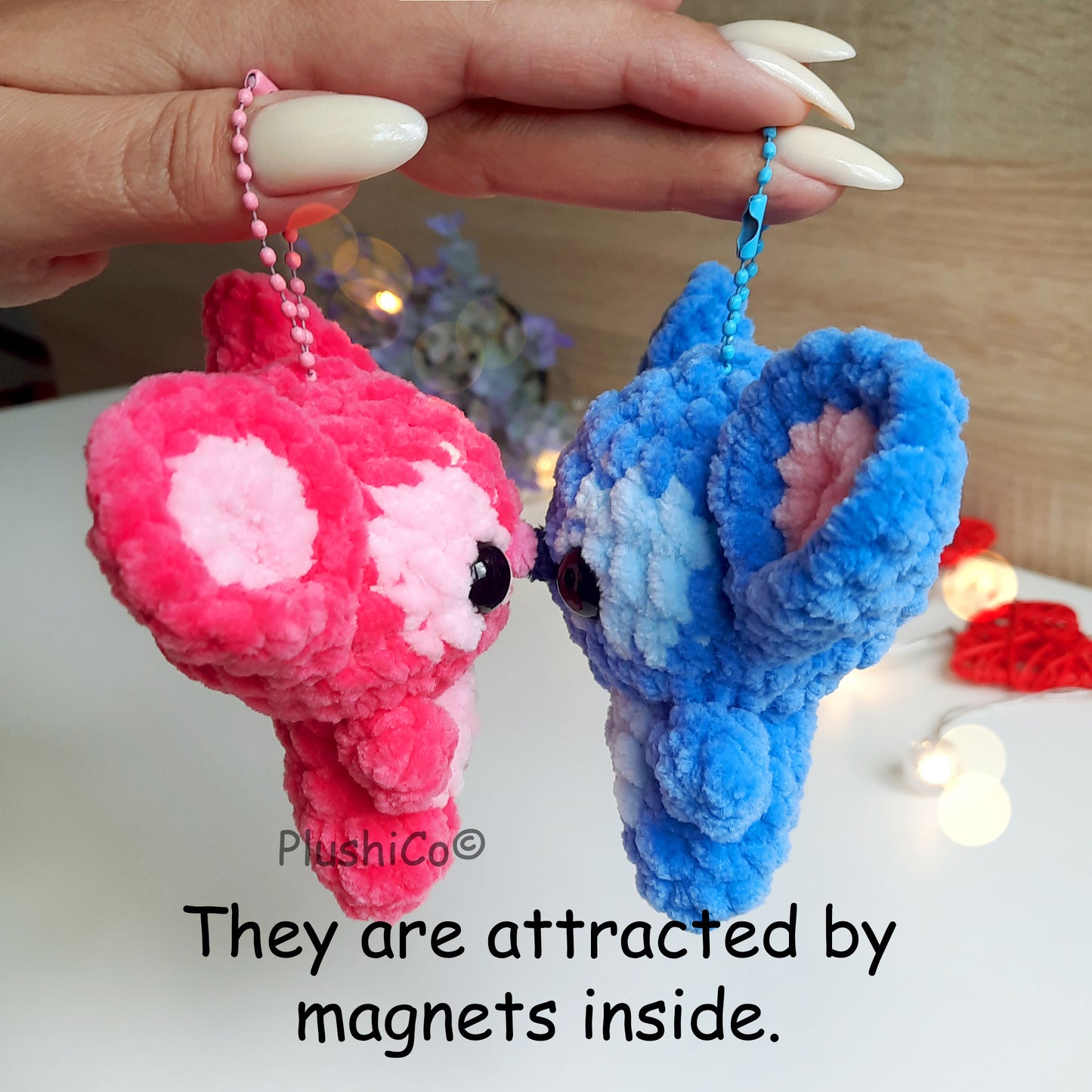 Stitch & Angel Crochet Pattern Keychain