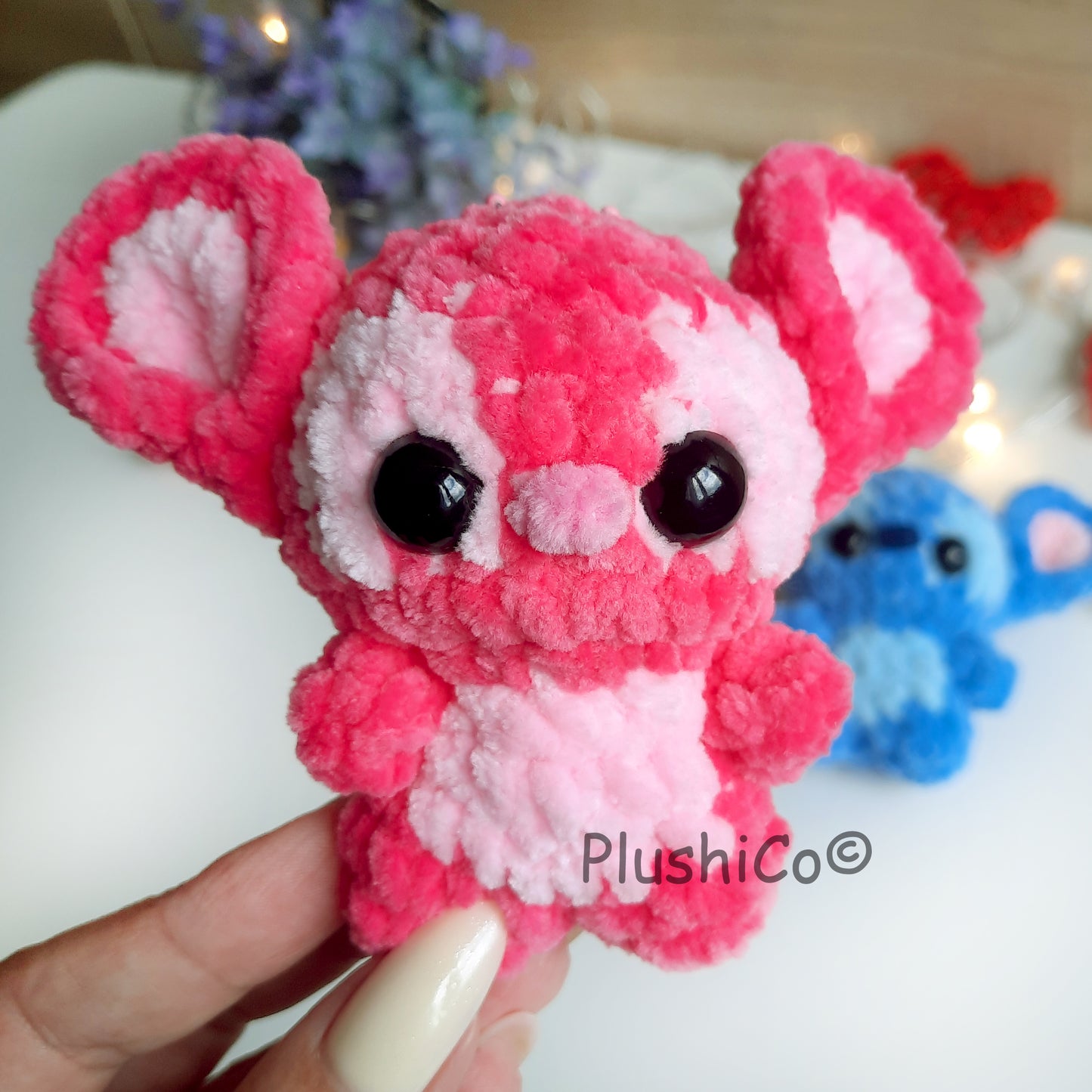 Stitch & Angel Crochet Pattern Keychain