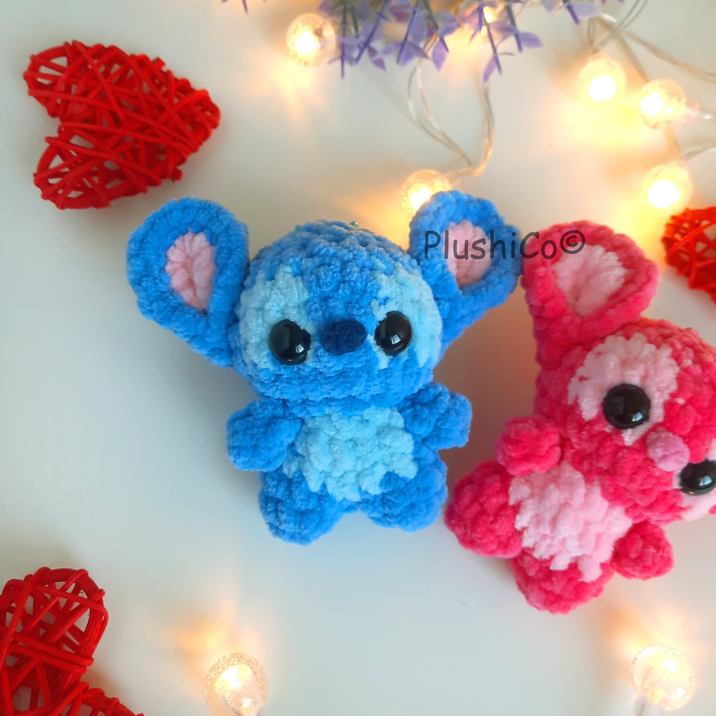 Stitch & Angel Crochet Pattern Keychain