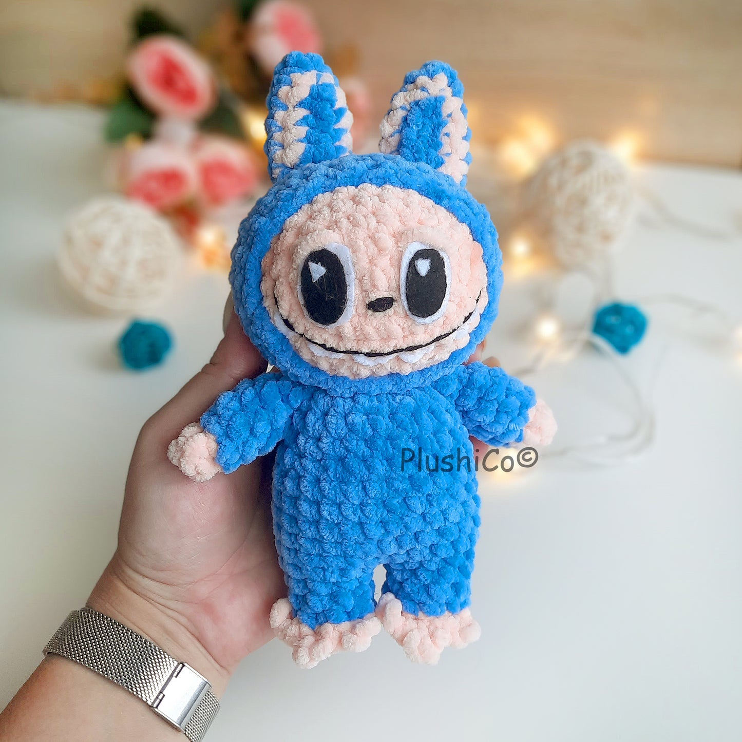 Häkelanleitung Lächelnder Hase (Labubu Fan Art)