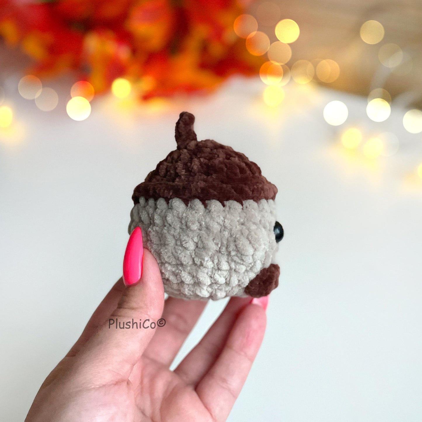 Acorn Crochet PATTERN - No Sew