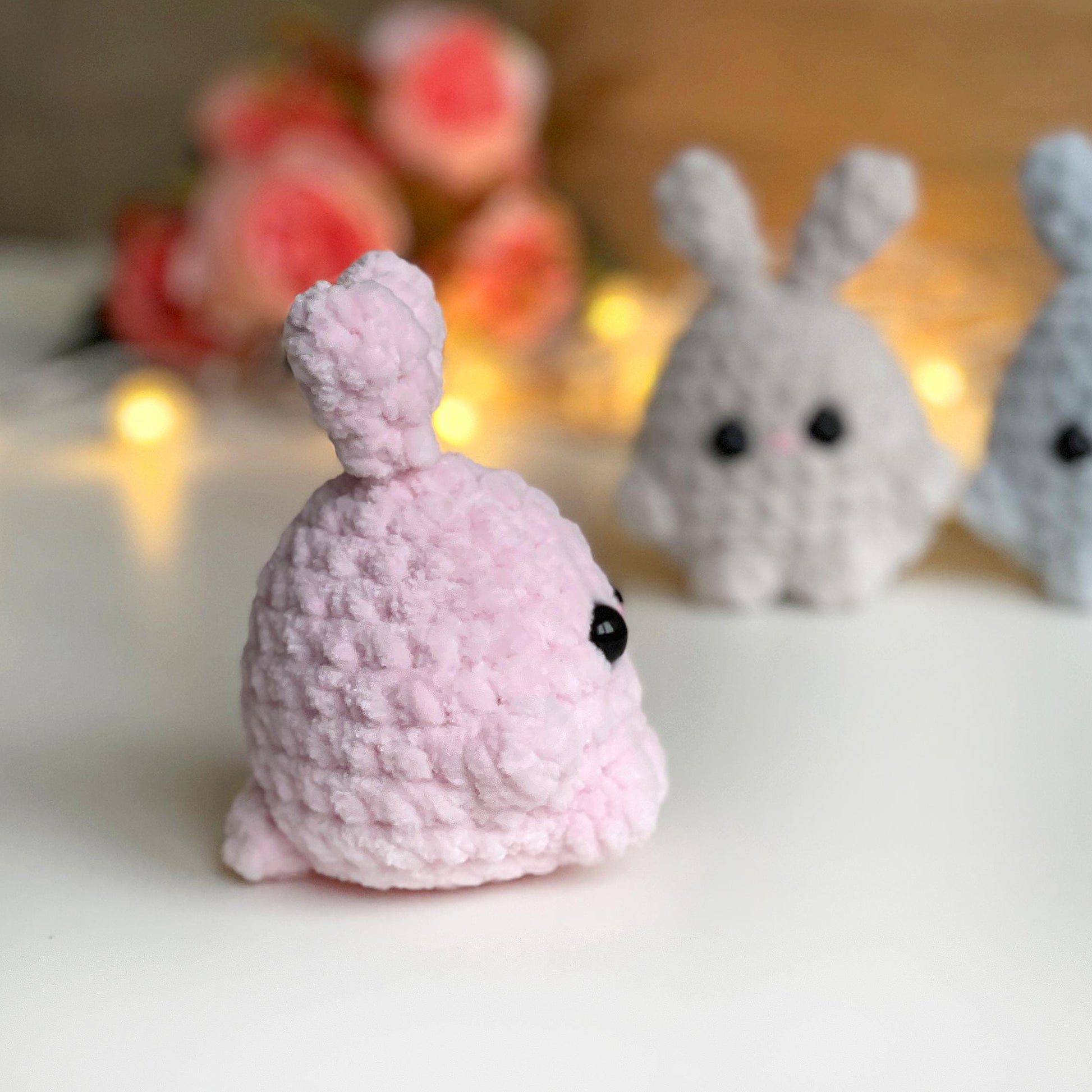 Bunny CROCHET PATTERN, Tiny Easter Rabbit, Cute Amigurumi Plushie, Easter Basket Stuff Toy, Easy PDF Tutorial for Beginners, Plush Rabbit