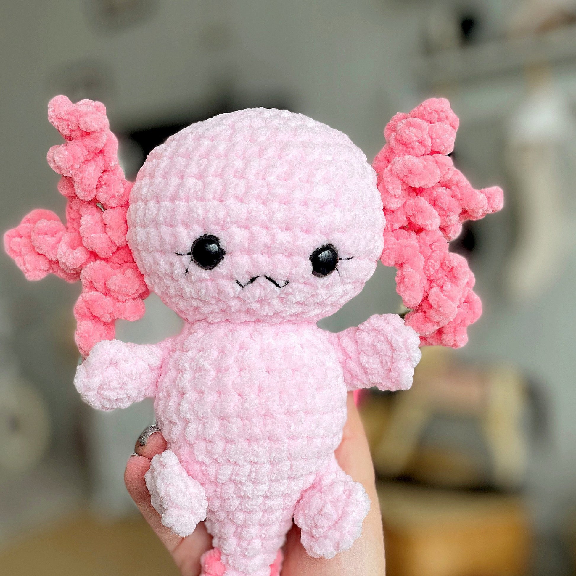 Axolotl CROCHET PATTERN, Amigurumi Plushie, Kawaii Cute Creature, River Stuffed Animal, Plush Baby Toy