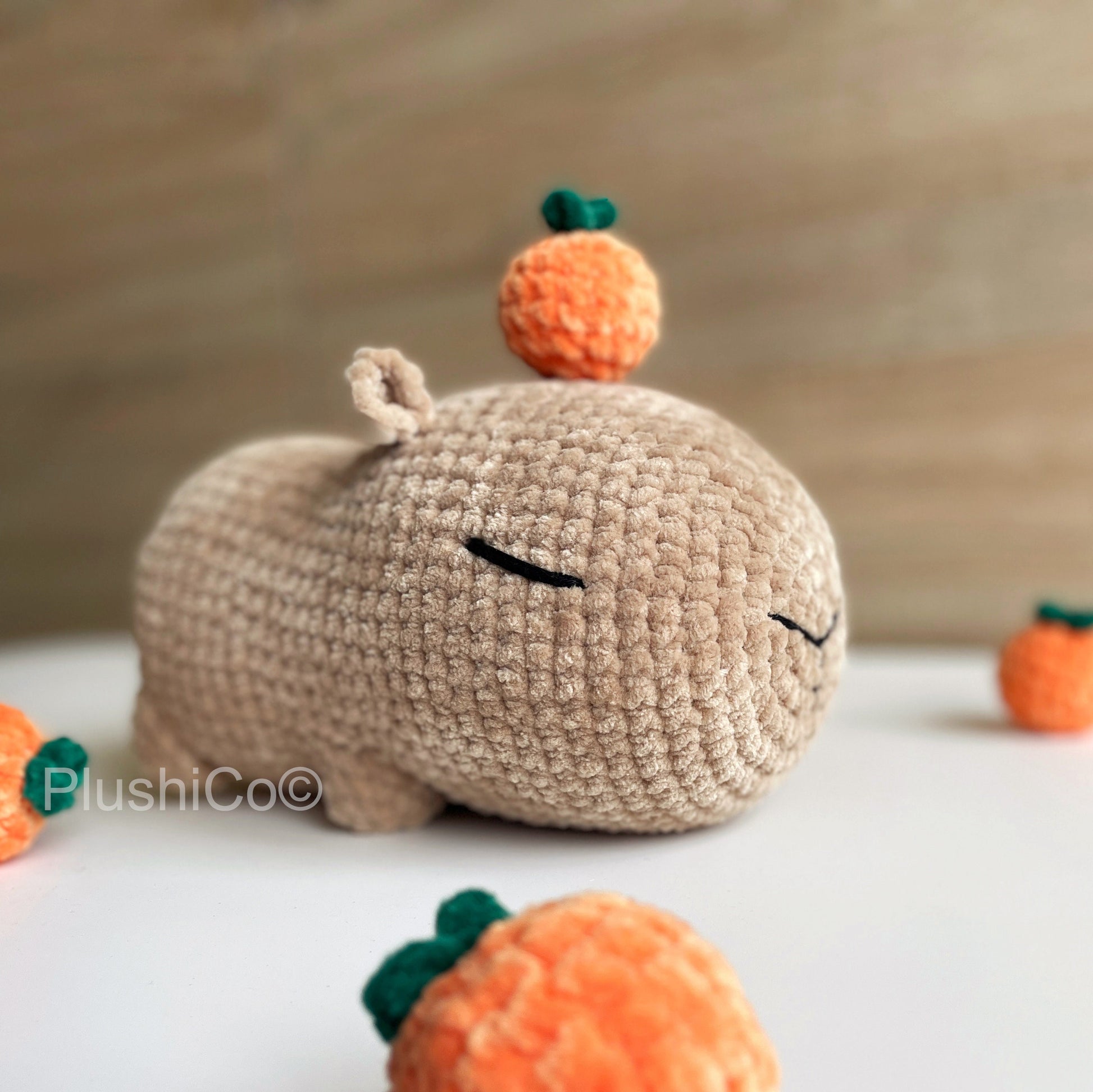 Capybara CROCHET PATTERN, Amigurumi Plushie, Low Sew beginner amigurumi, Cute Stuffed Animal, Plush Baby Toy, Digital amigurumi tutorial PDF