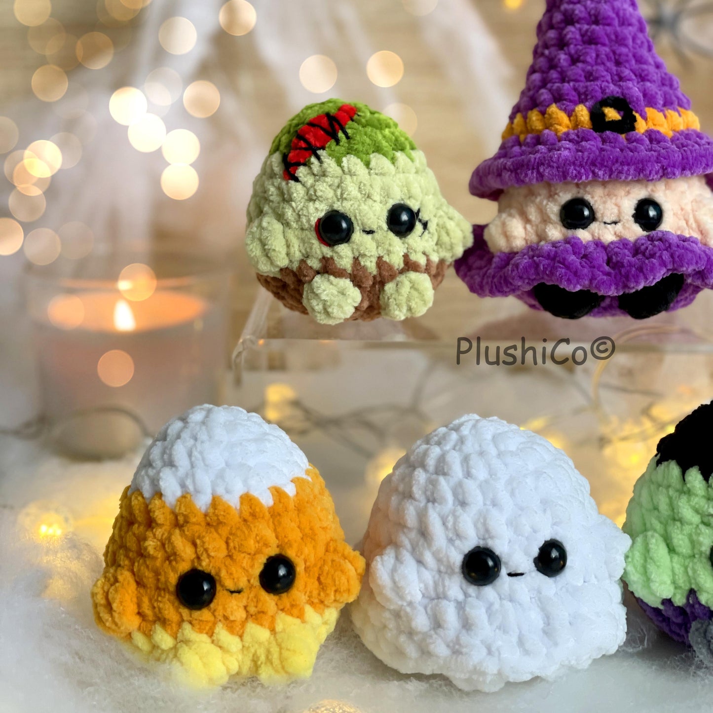 Halloween Crochet Pattern Bundle 7-in-1, Low/No Sew