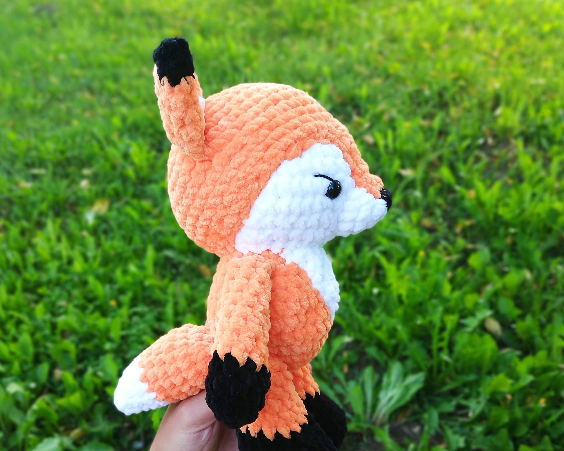 Fox Crochet PATTERN, Amigurumi Woodland Animals, Stuffed Plush Toy, Chunky yarn PDF, Nursery Decor Plushie, Baby Shower Handmade Gift Idea