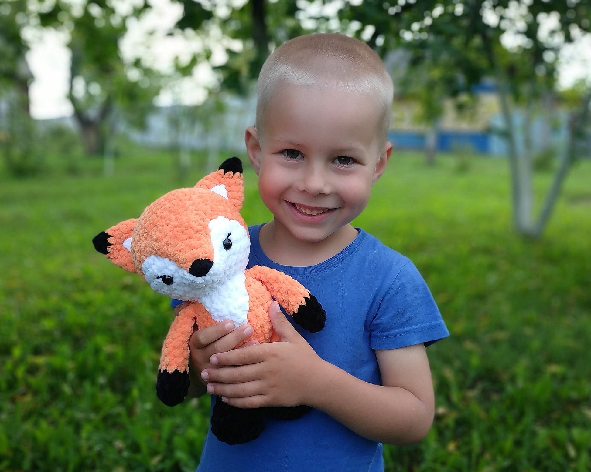 Fox Crochet PATTERN, Amigurumi Woodland Animals, Stuffed Plush Toy, Chunky yarn PDF, Nursery Decor Plushie, Baby Shower Handmade Gift Idea