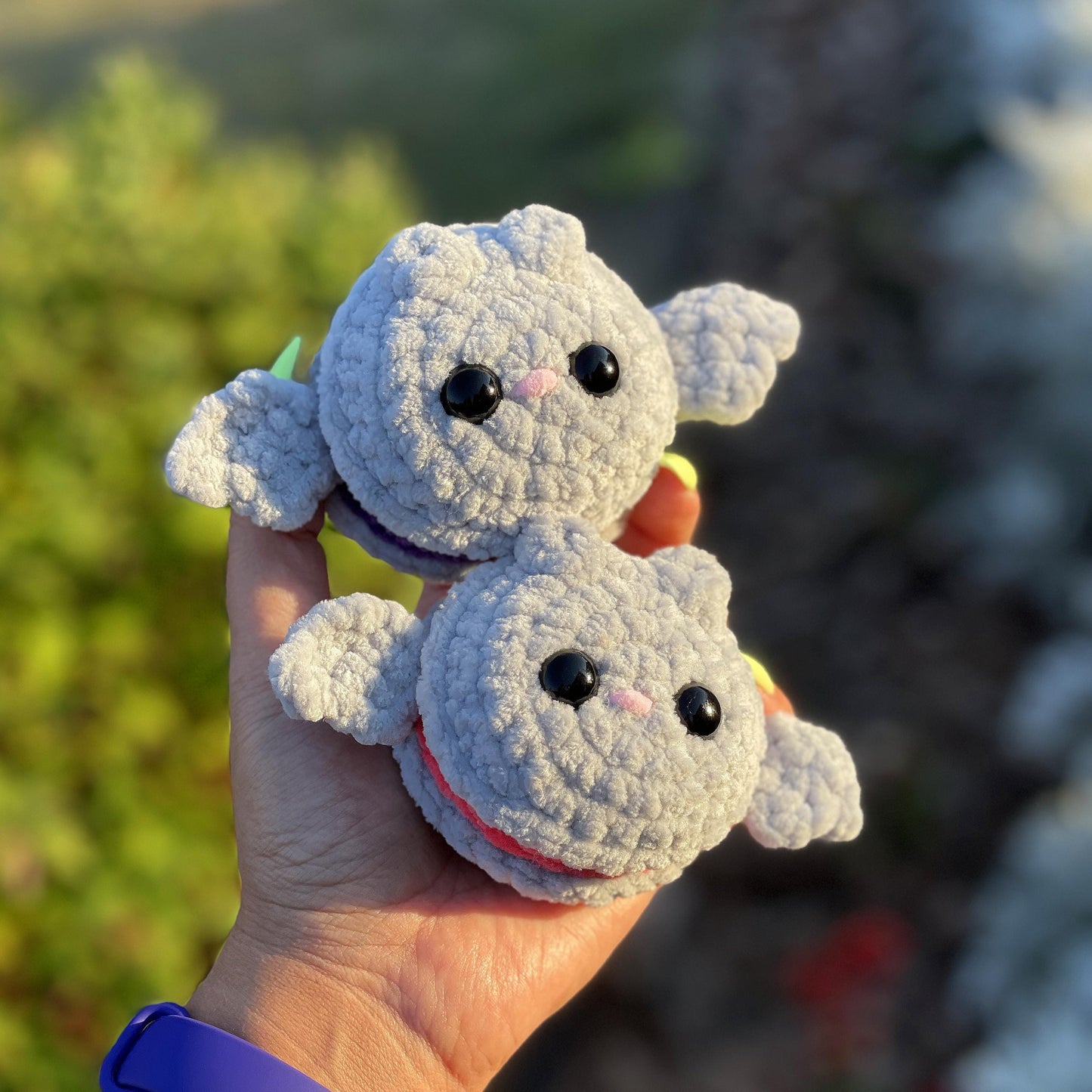 Bat-macaroon CROCHET PATTERN - Low Sew