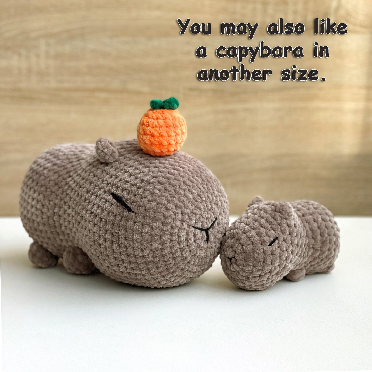 Capybara CROCHET PATTERN, Amigurumi Plushie, Low Sew beginner amigurumi, Cute Stuffed Animal, Plush Baby Toy, Digital amigurumi tutorial PDF