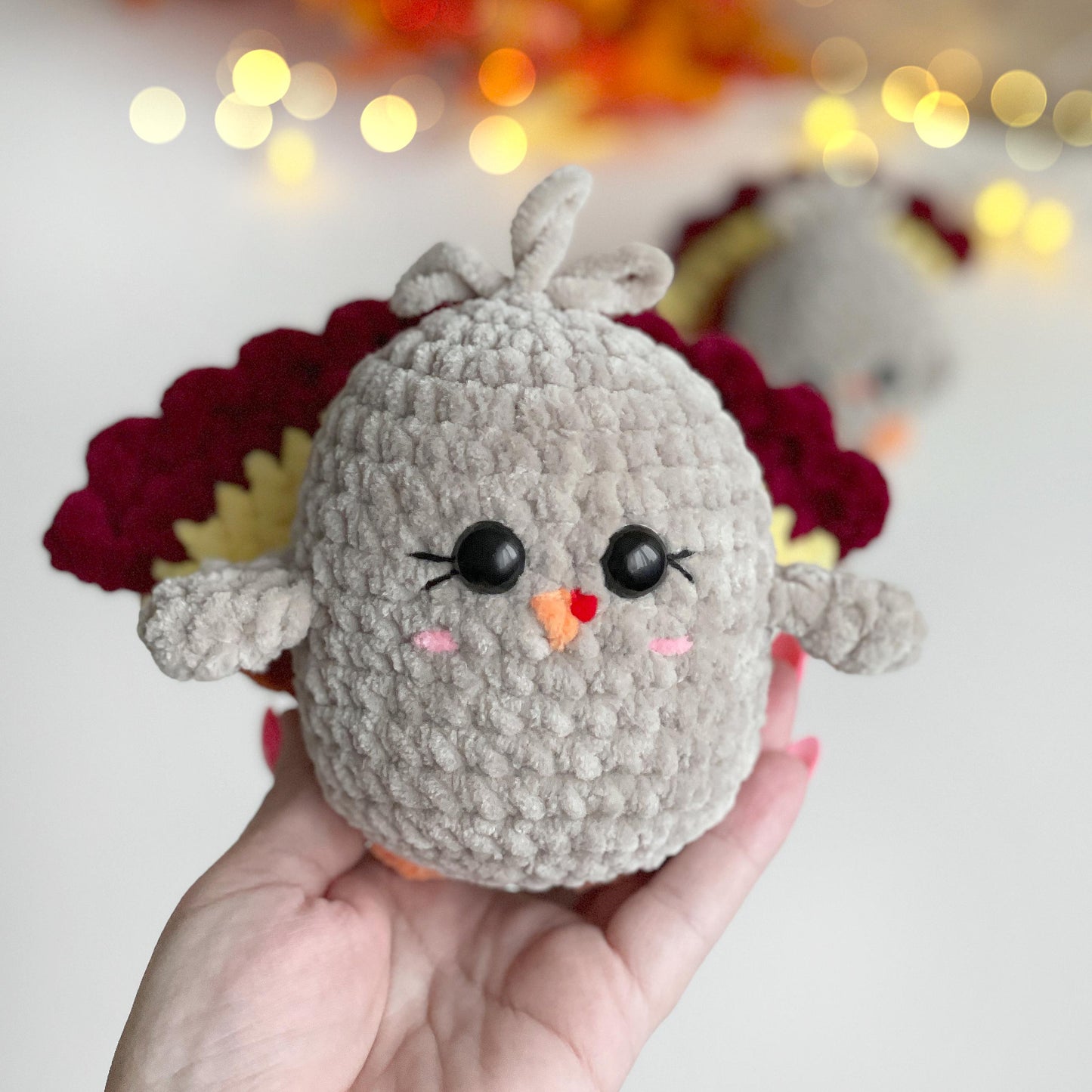 Turkey Crochet PATTERN 2-in-1 - Low Sew