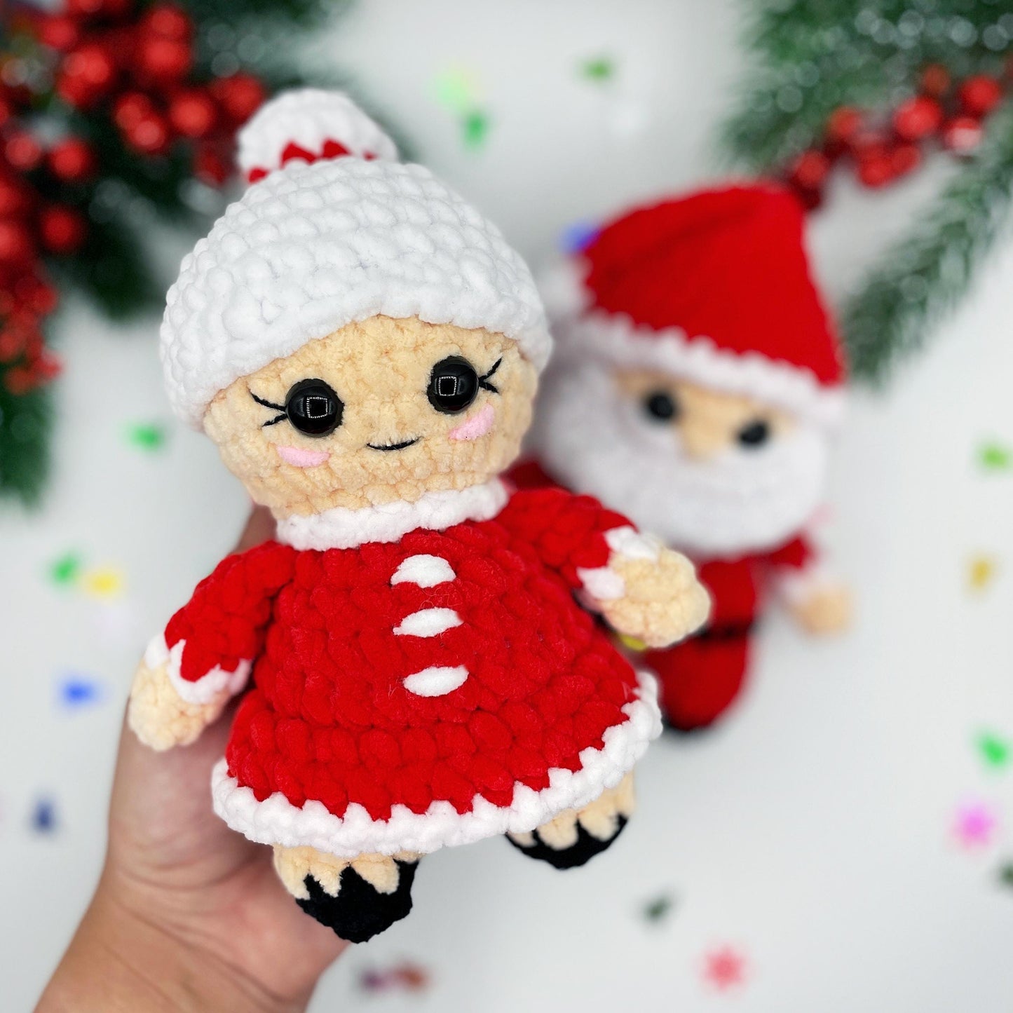 Santa & Mrs. Claus Crochet PATTERNS - Low Sew