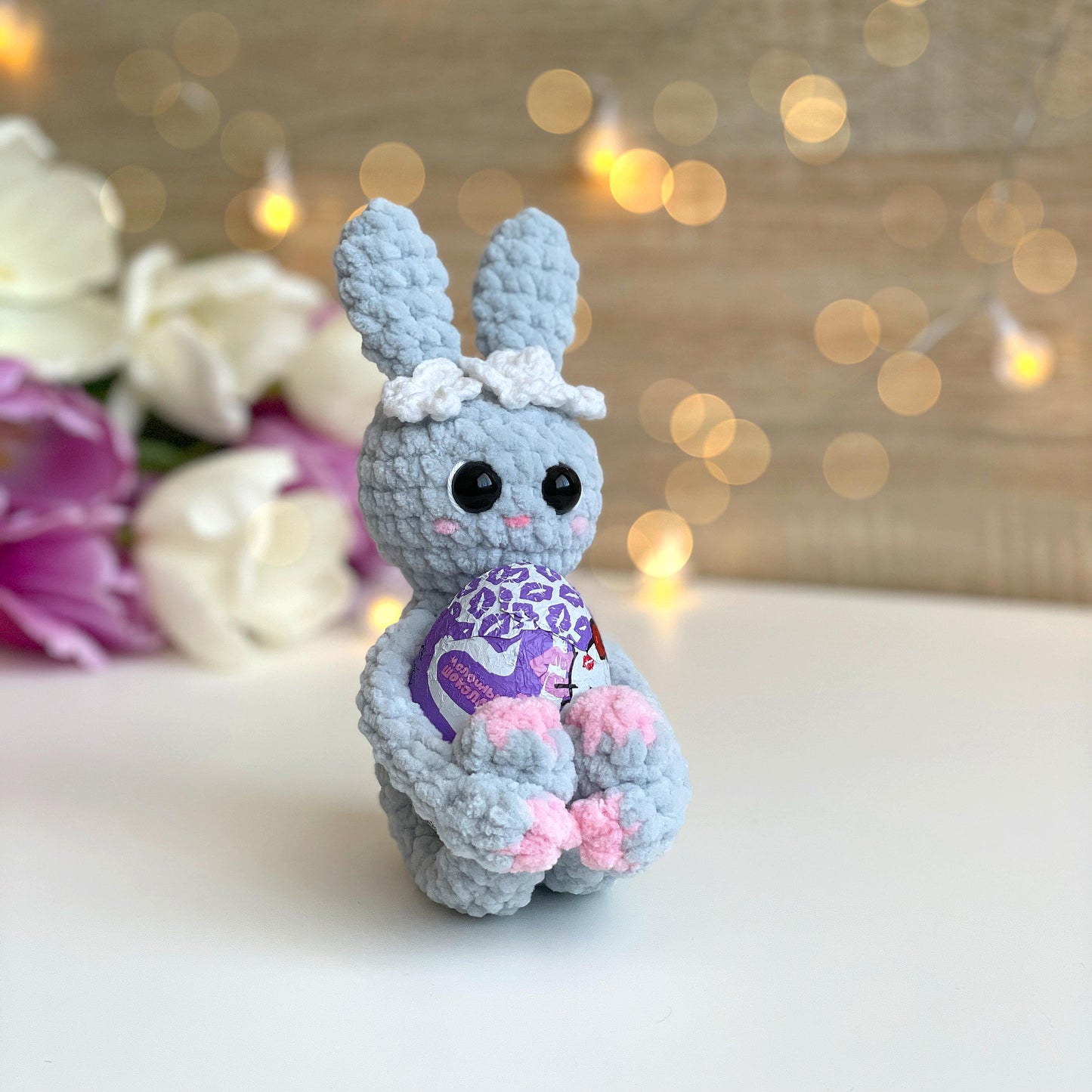 Bunny Candy Holder Crochet Pattern