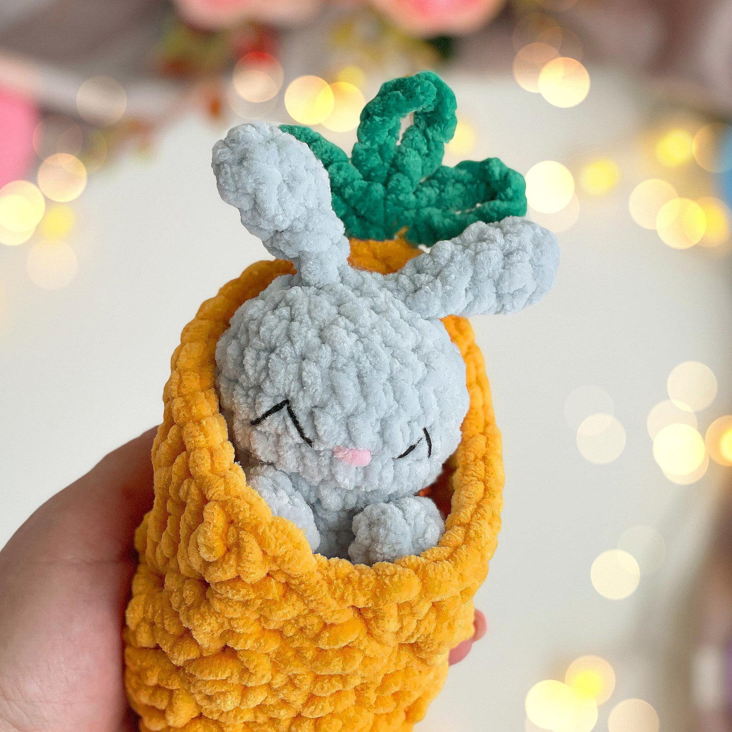 Bunny in Carrot Crochet Pattern – No Sew