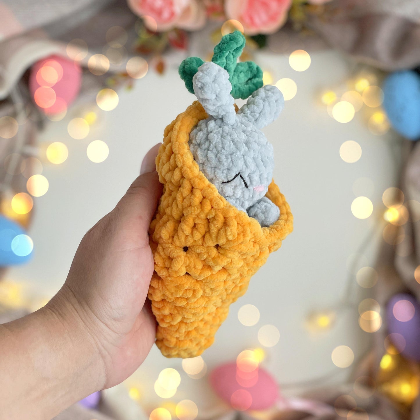Bunny in Carrot Crochet Pattern – No Sew