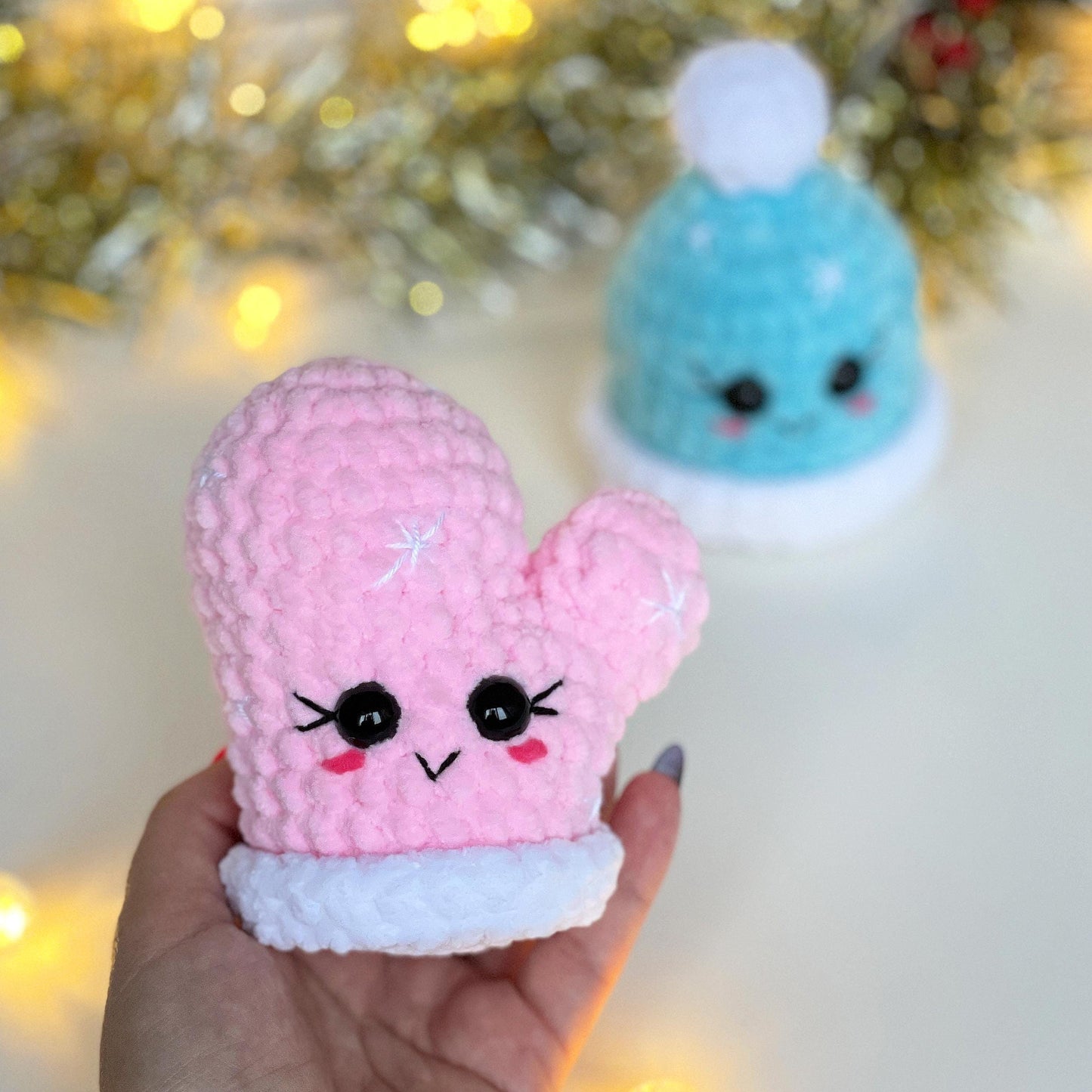 Hat & Mitten CROCHET PATTERNS - No Sew