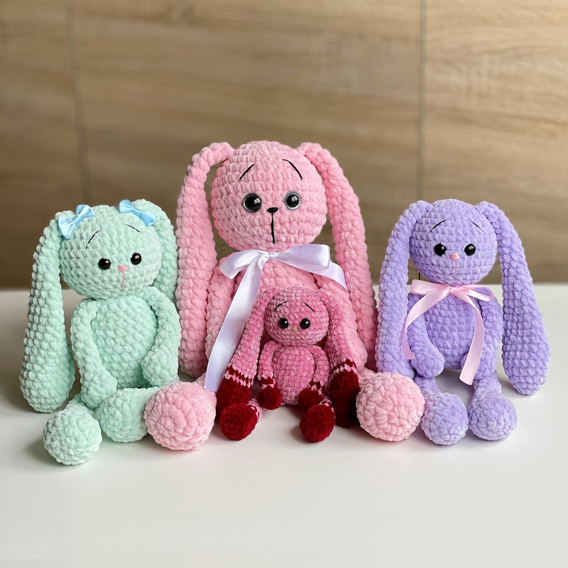 Bunny CROCHET PATTERN, Amigurumi Easter Rabbit, Low Sew Easy PDF beginner Tutorial, Giant Plush Baby Toy, Stuffed Animal, Handmade Diy gift