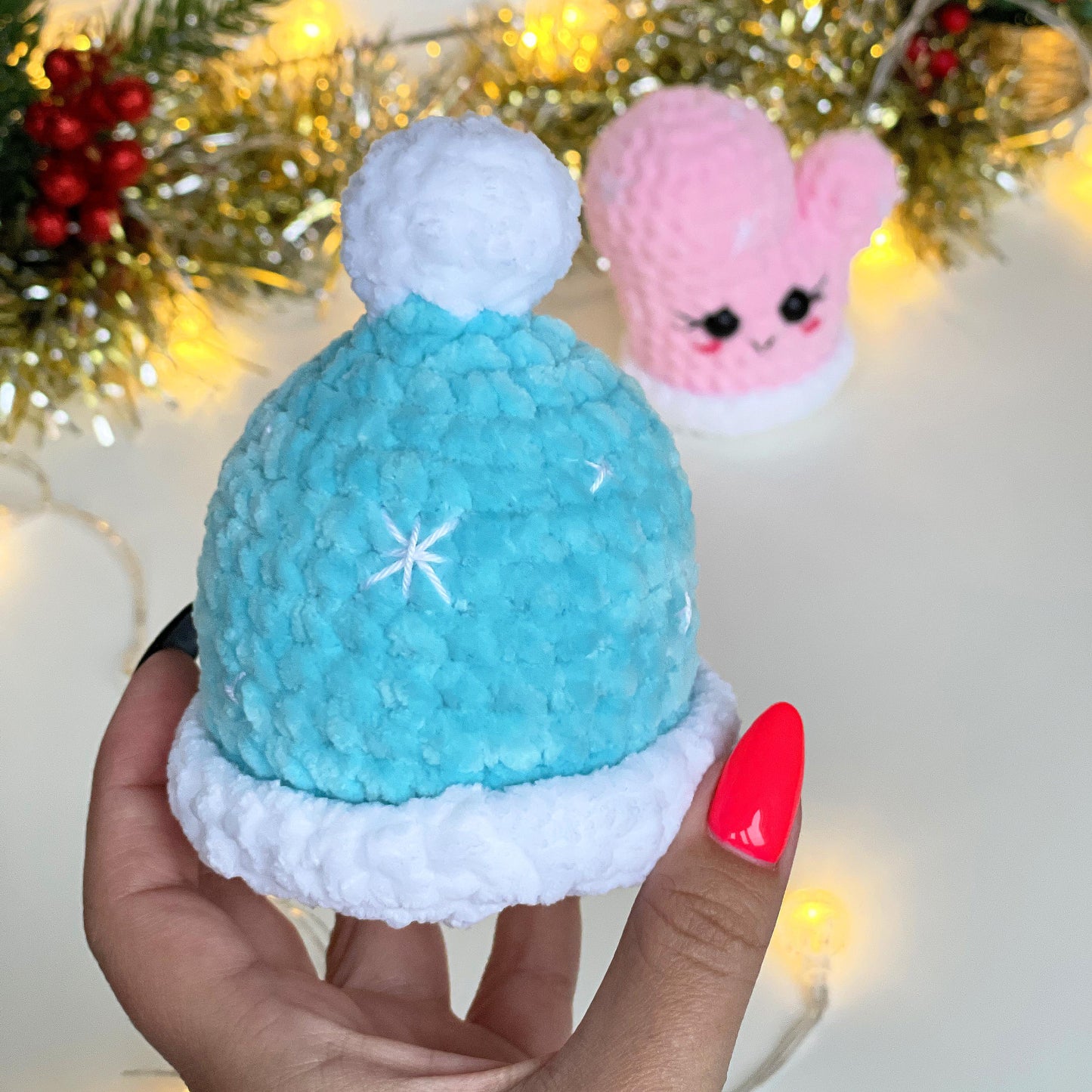 Hat & Mitten CROCHET PATTERNS - No Sew