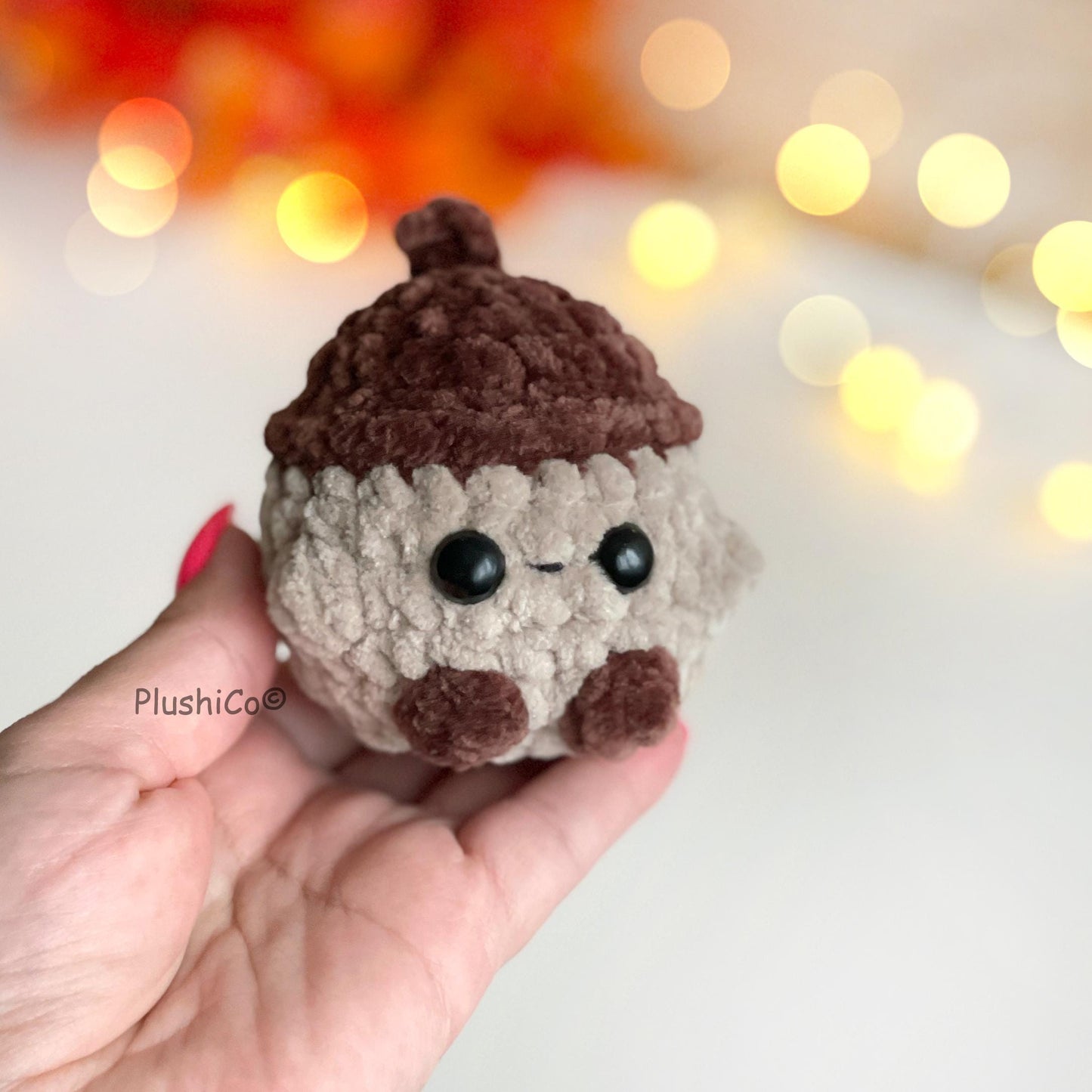 Acorn Crochet PATTERN - No Sew