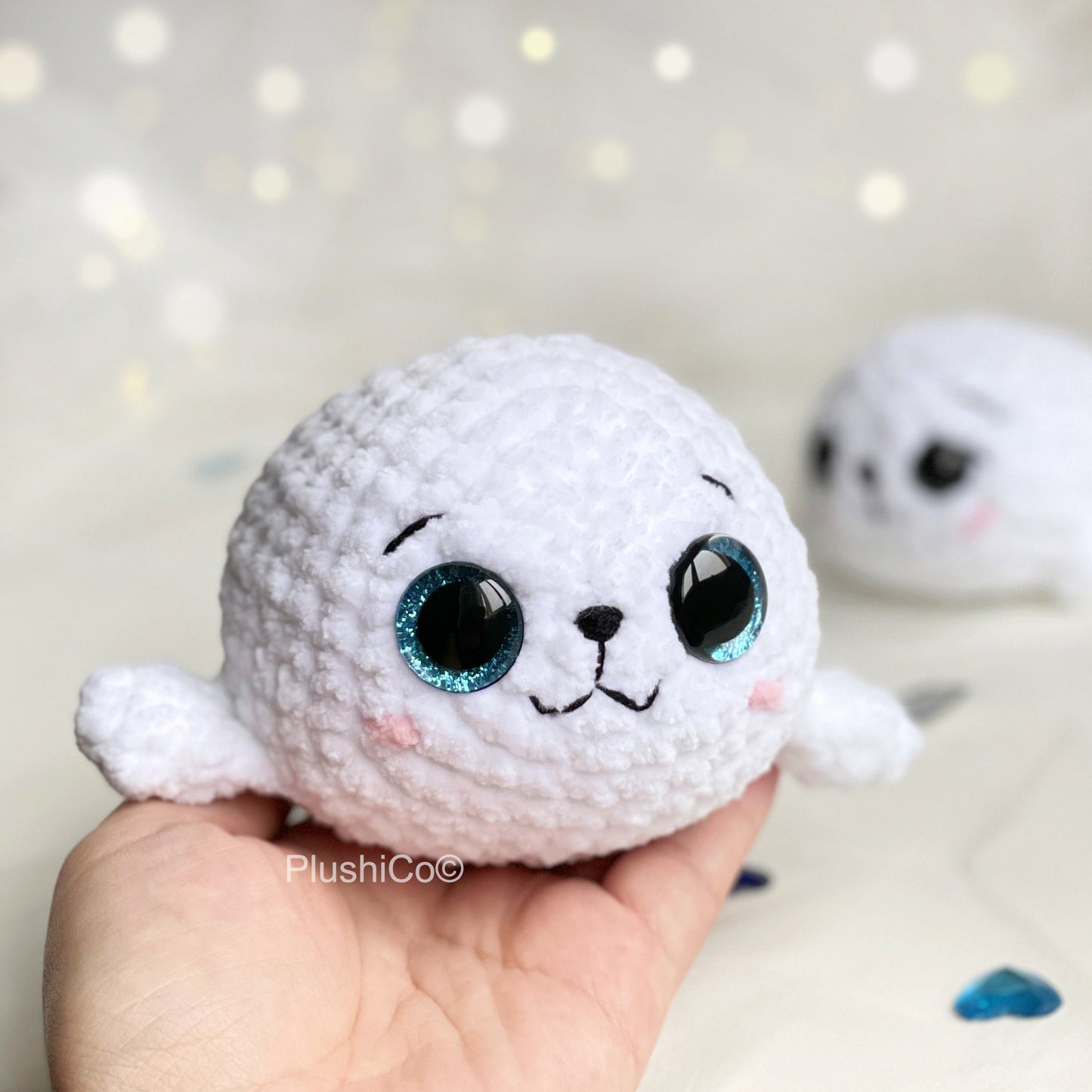 Seal crochet pattern, Mom & Baby