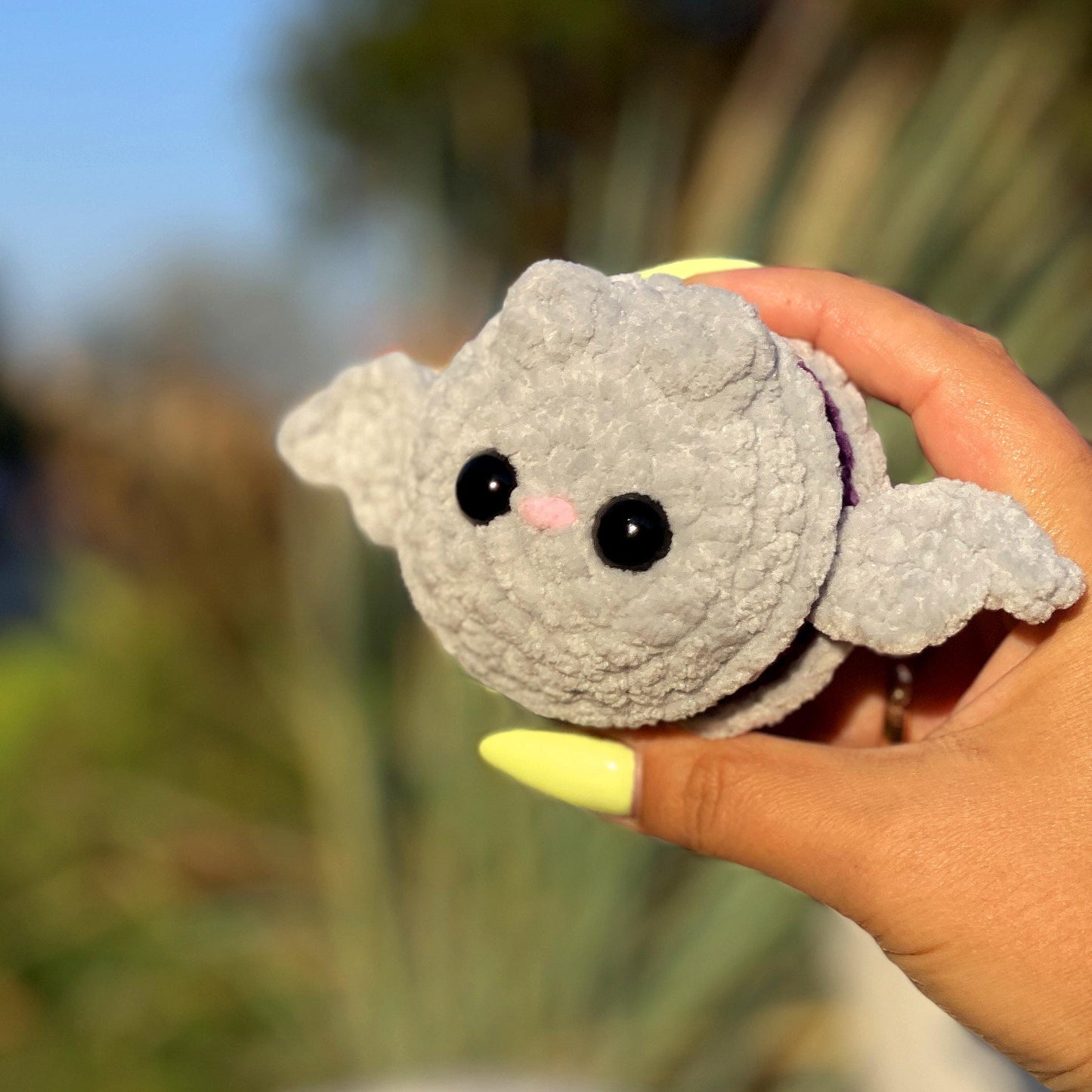 Bat-macaroon CROCHET PATTERN - Low Sew